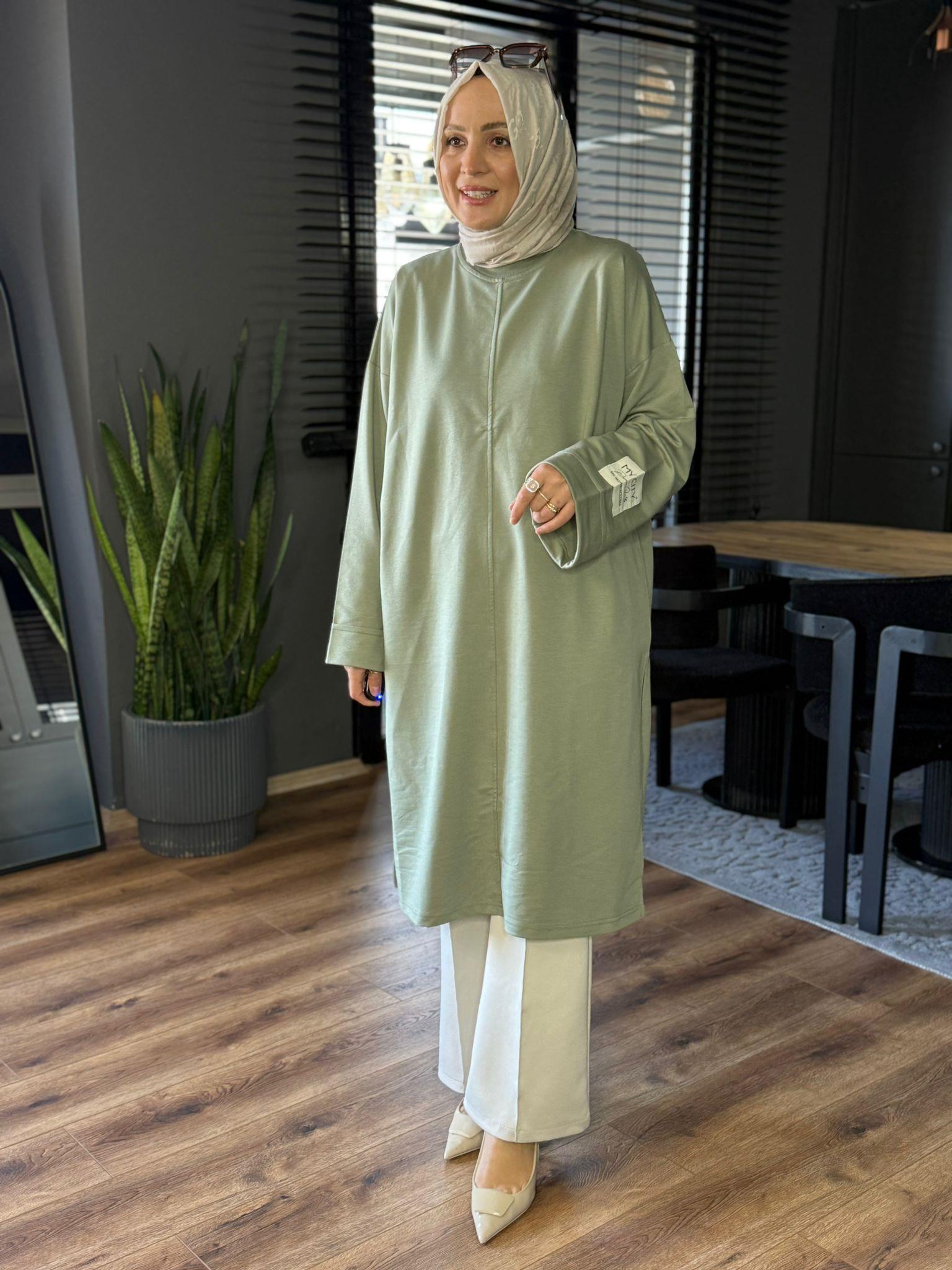 6059 ARA BOY TUNİK MİNT YEŞİLİ 