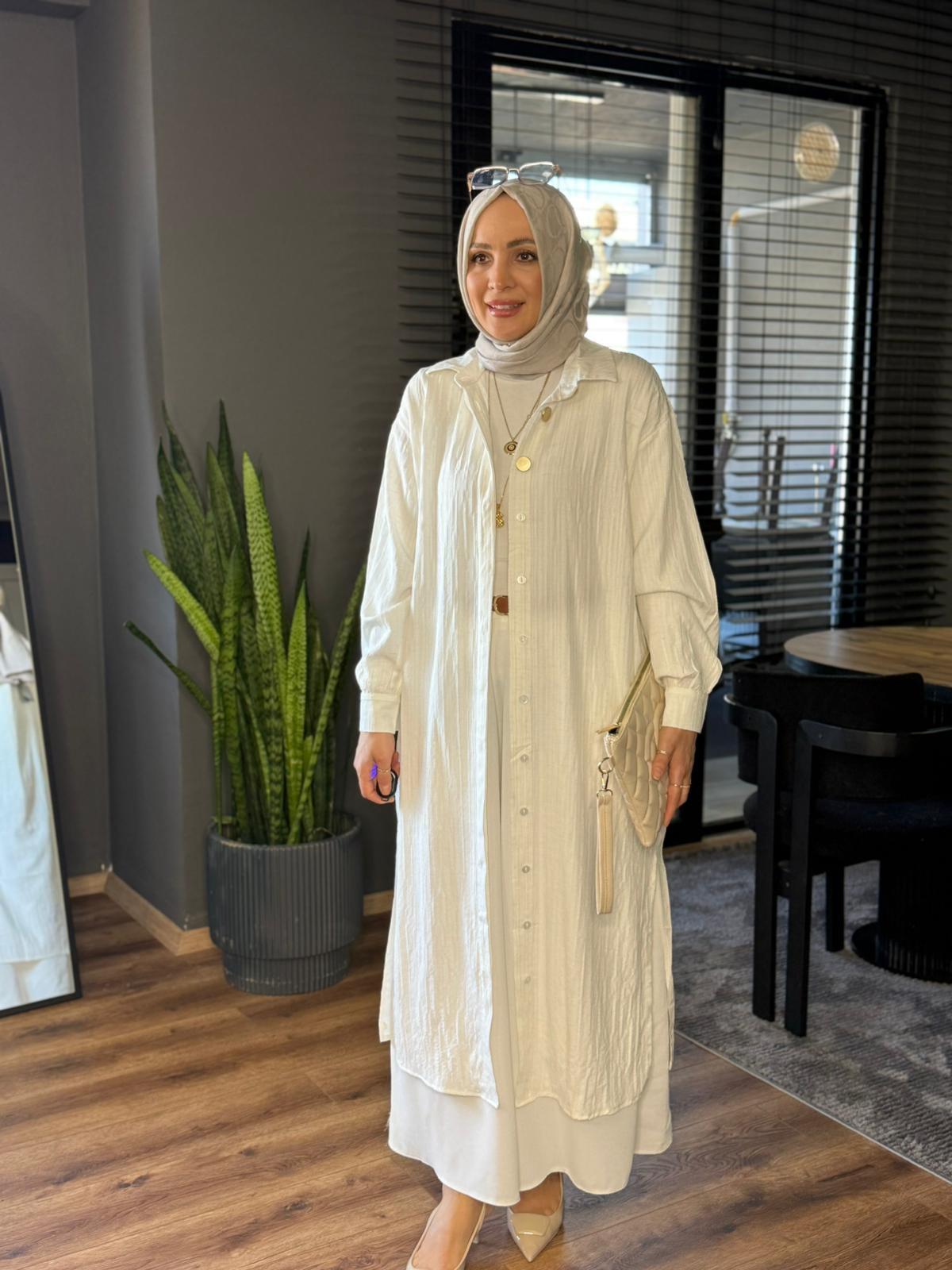 6200 ARA BOY GÖMLEK  EKRU  