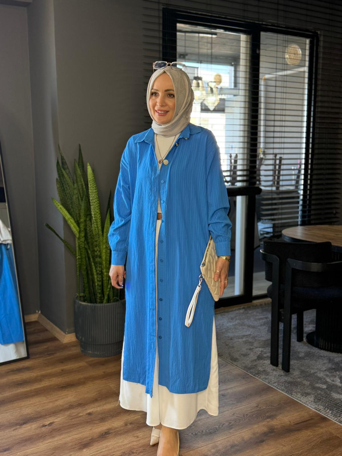 6200 ARA BOY GÖMLEK SAKS MAVİ 