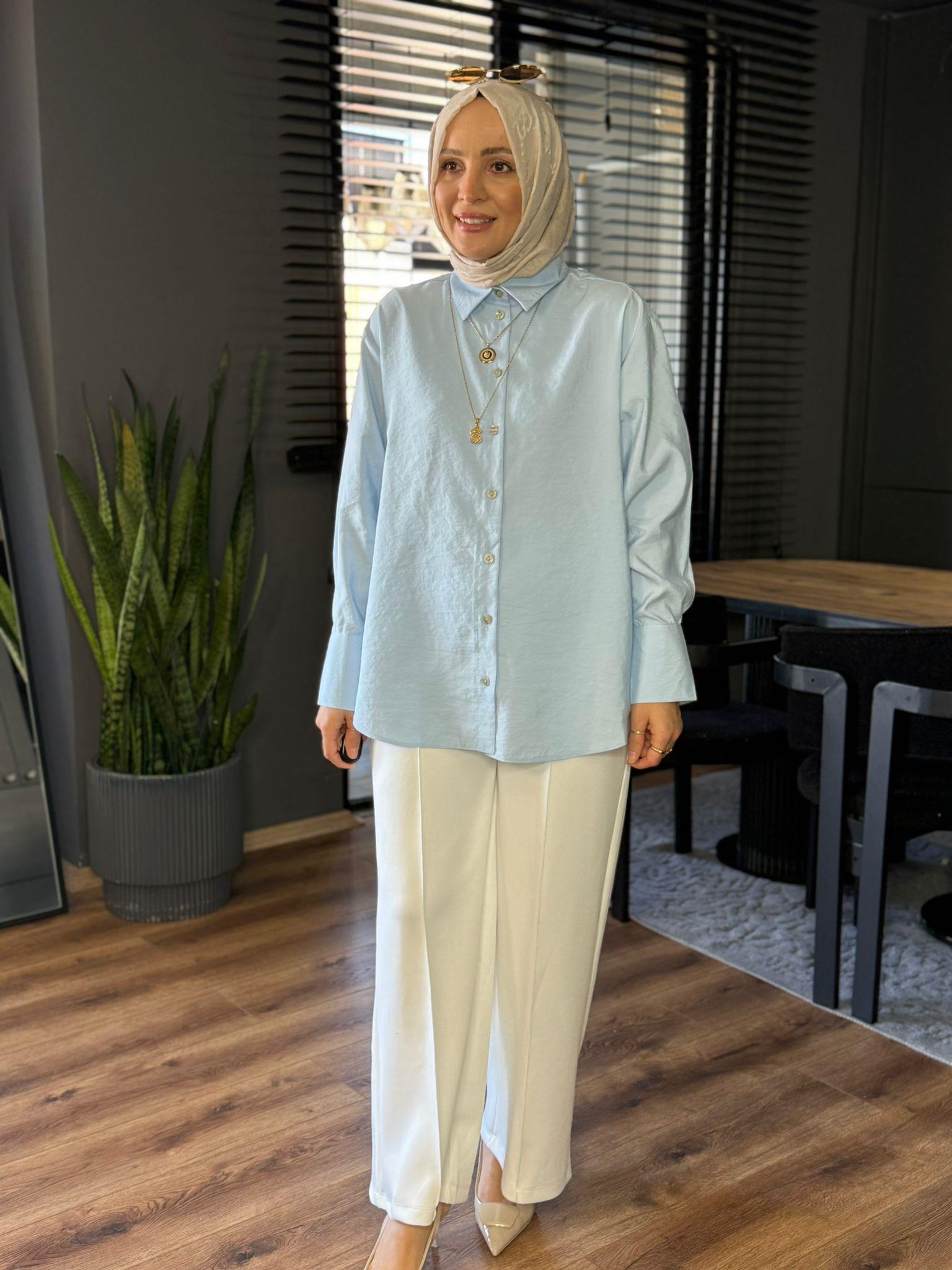 6212 TENSEL GÖMLEK BEBE MAVİ 