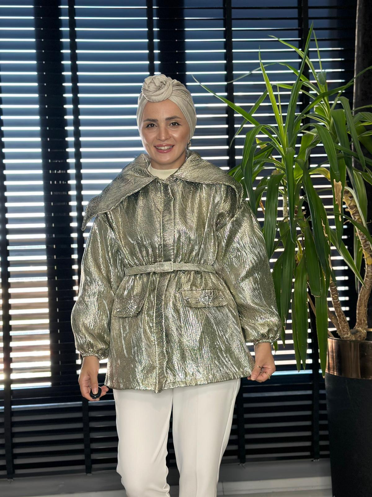 6230 SİMLİ CEKET SARI