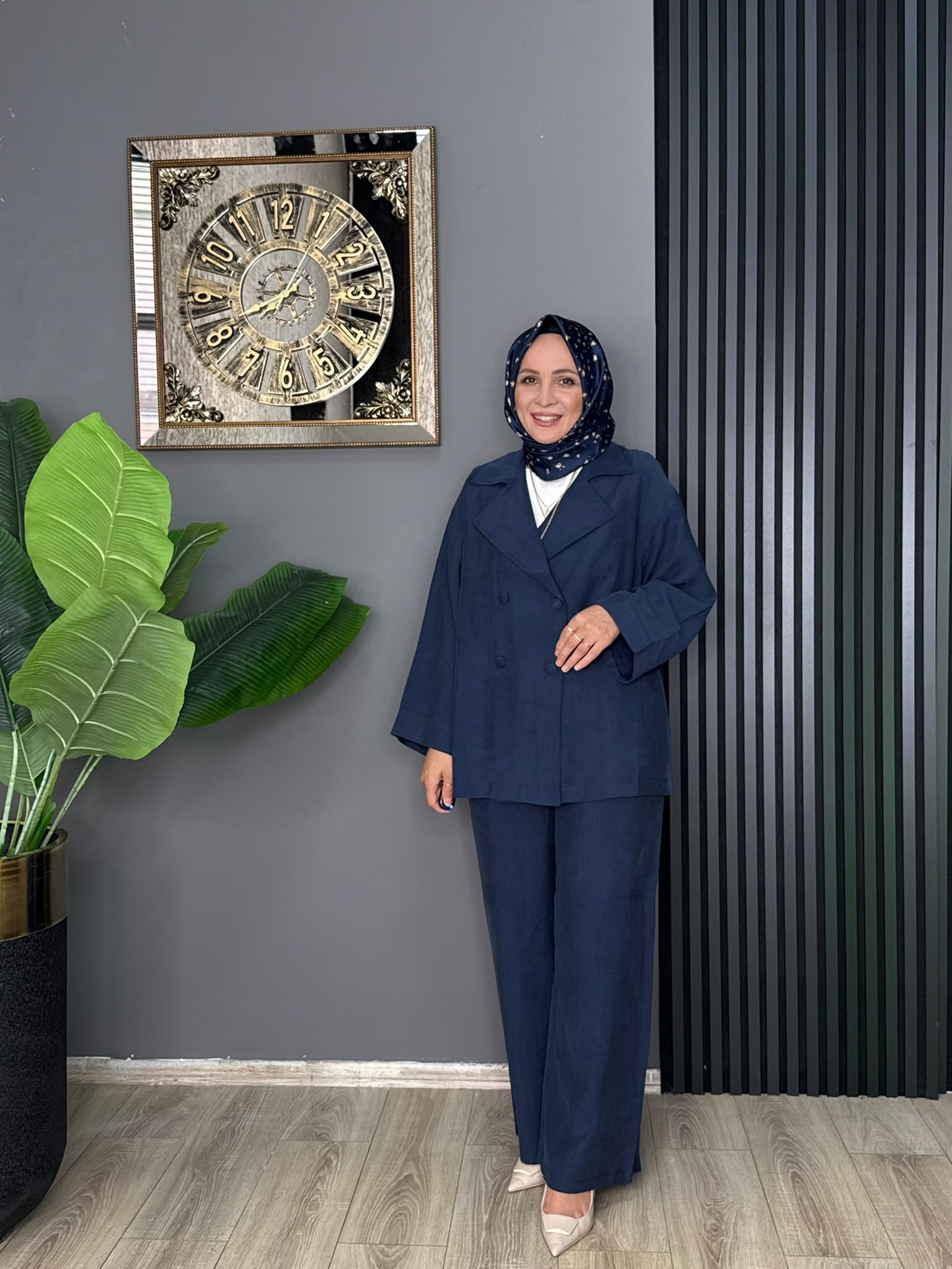 6398 ÇİFT DÜĞMELİ TAKIM LACİVERT 