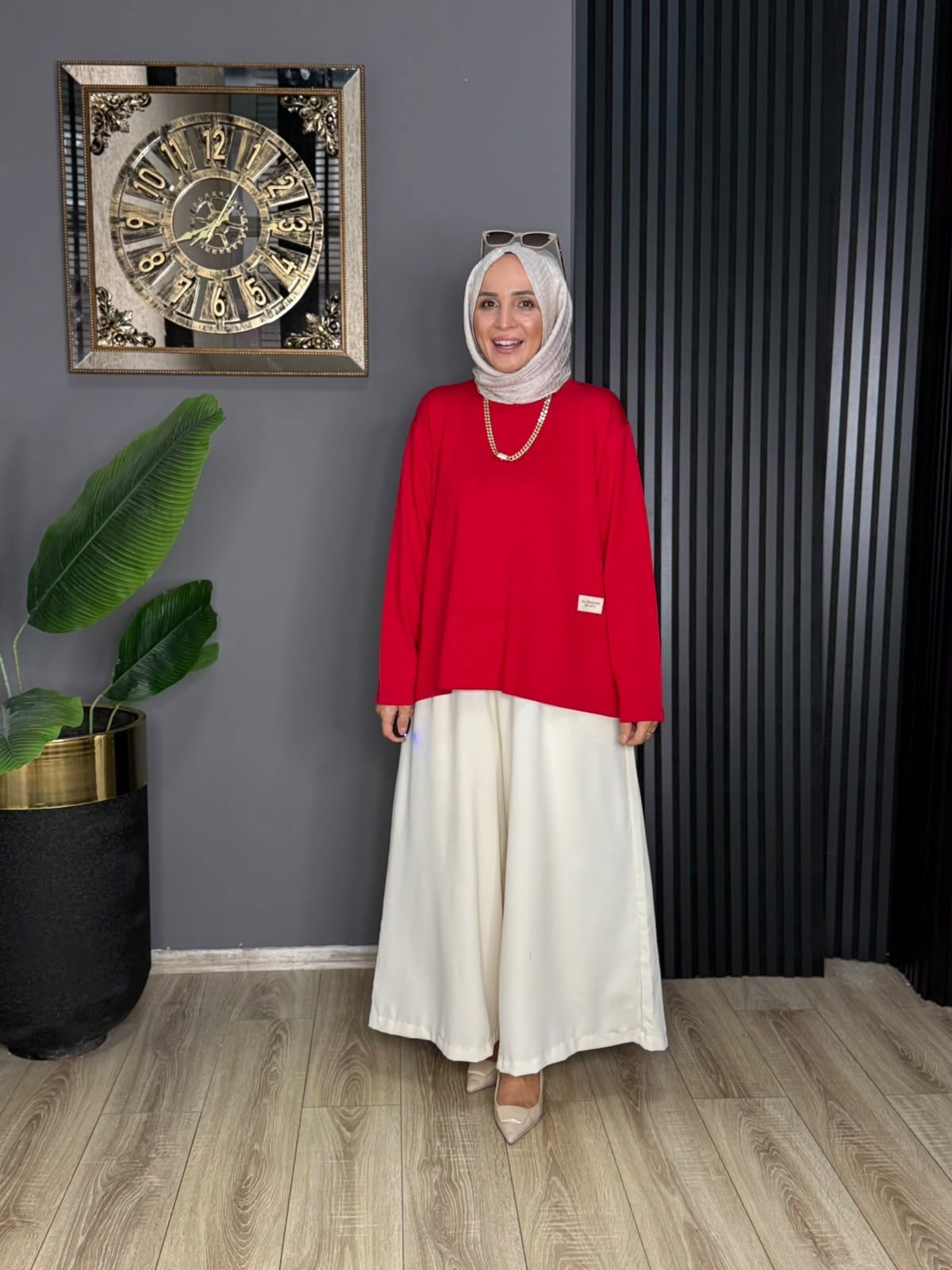 6747 LAVİN TUNİK KIRMIZI 