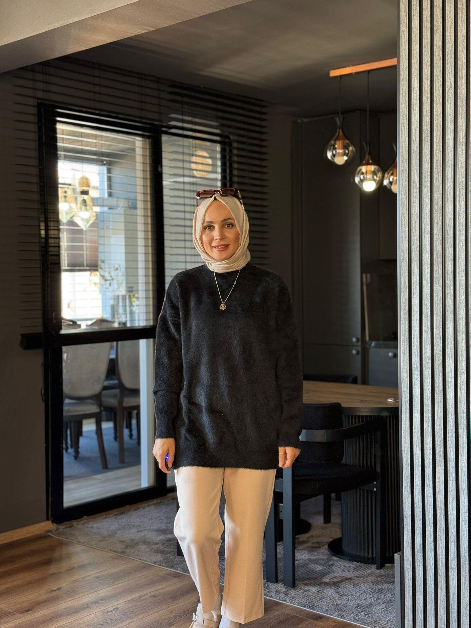 80070 MASSİ KAZAK SİYAH 