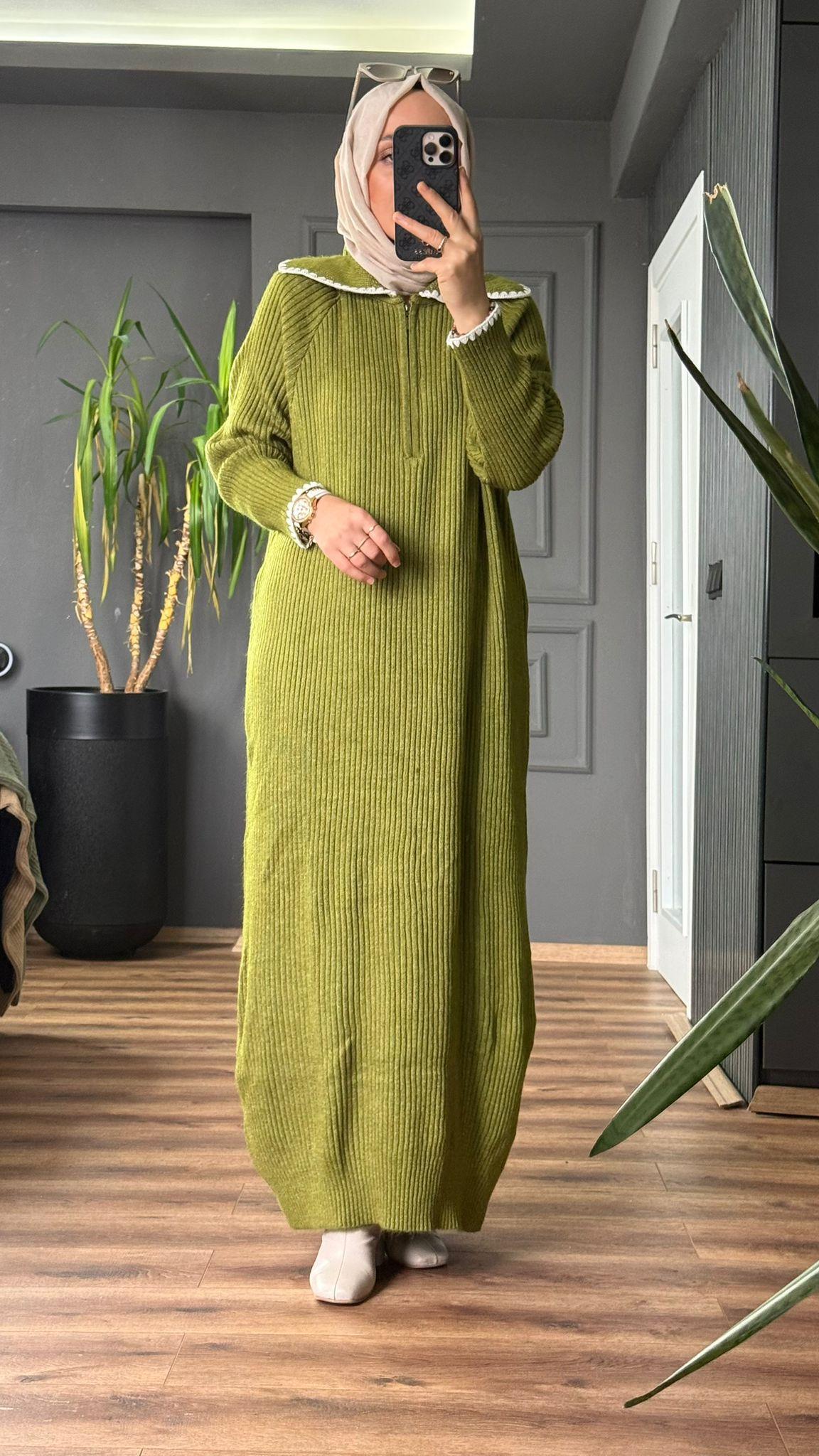 80119 DURU ELBİSE YAĞ YEŞİLİ 