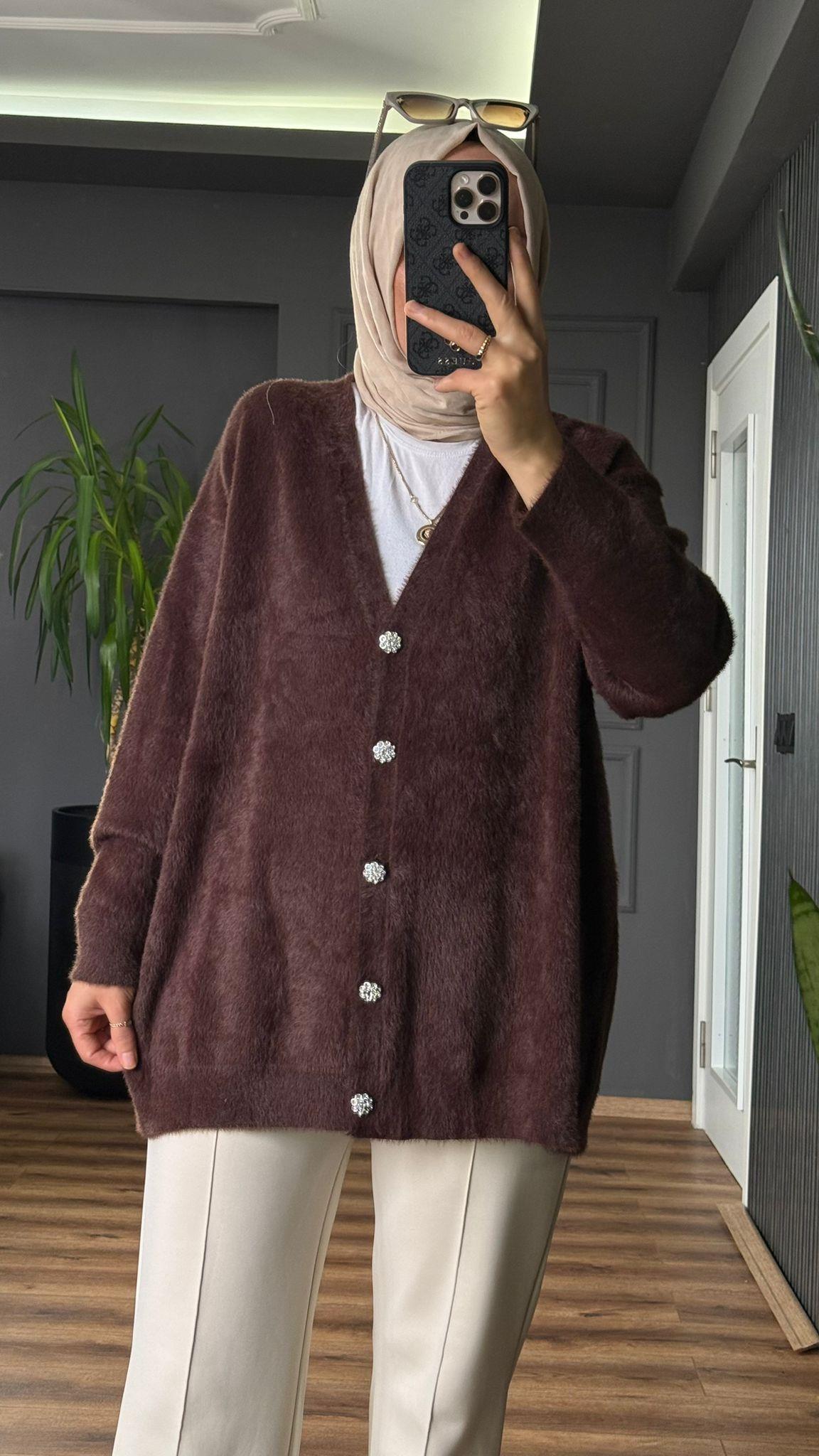 80259 ANGORA HIRKA KAHVERENGİ 