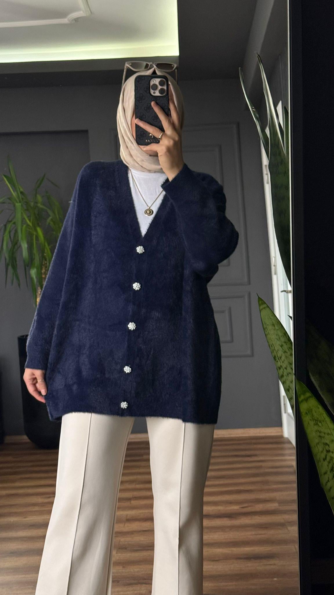 80259 ANGORA HIRKA LACİVERT 