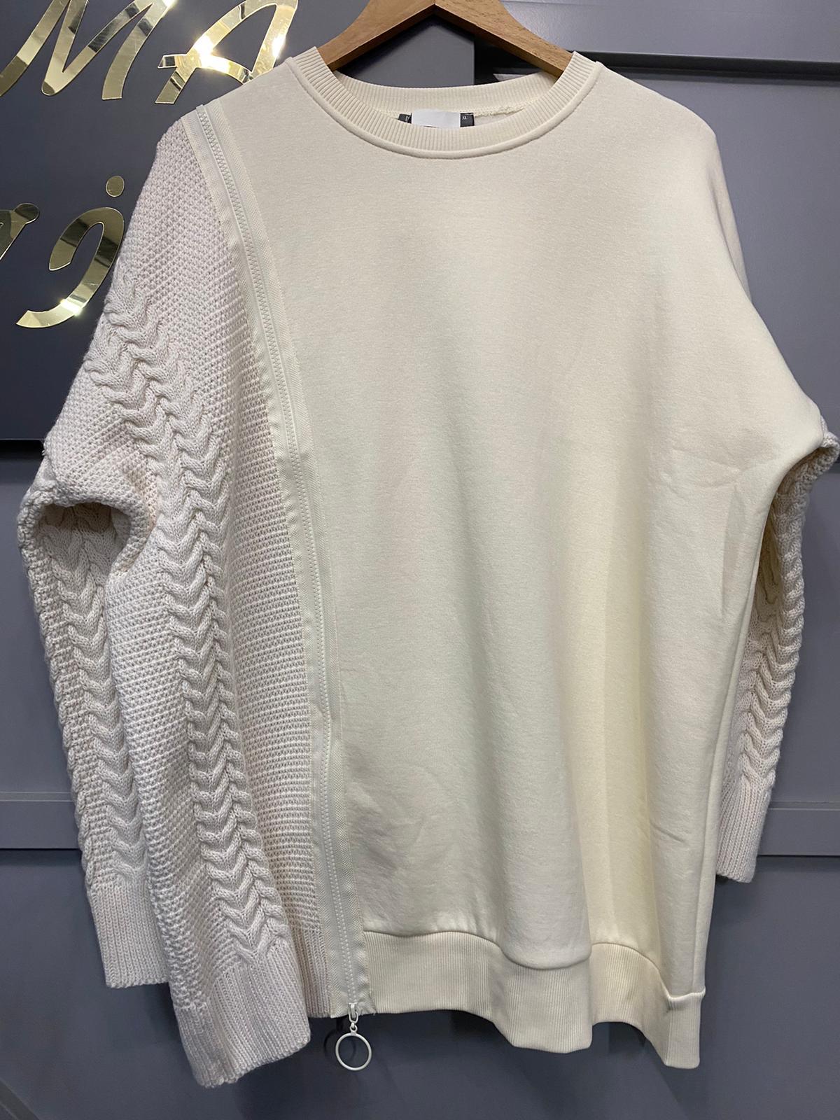 8699 TRİKO DETAY SWEET KREM