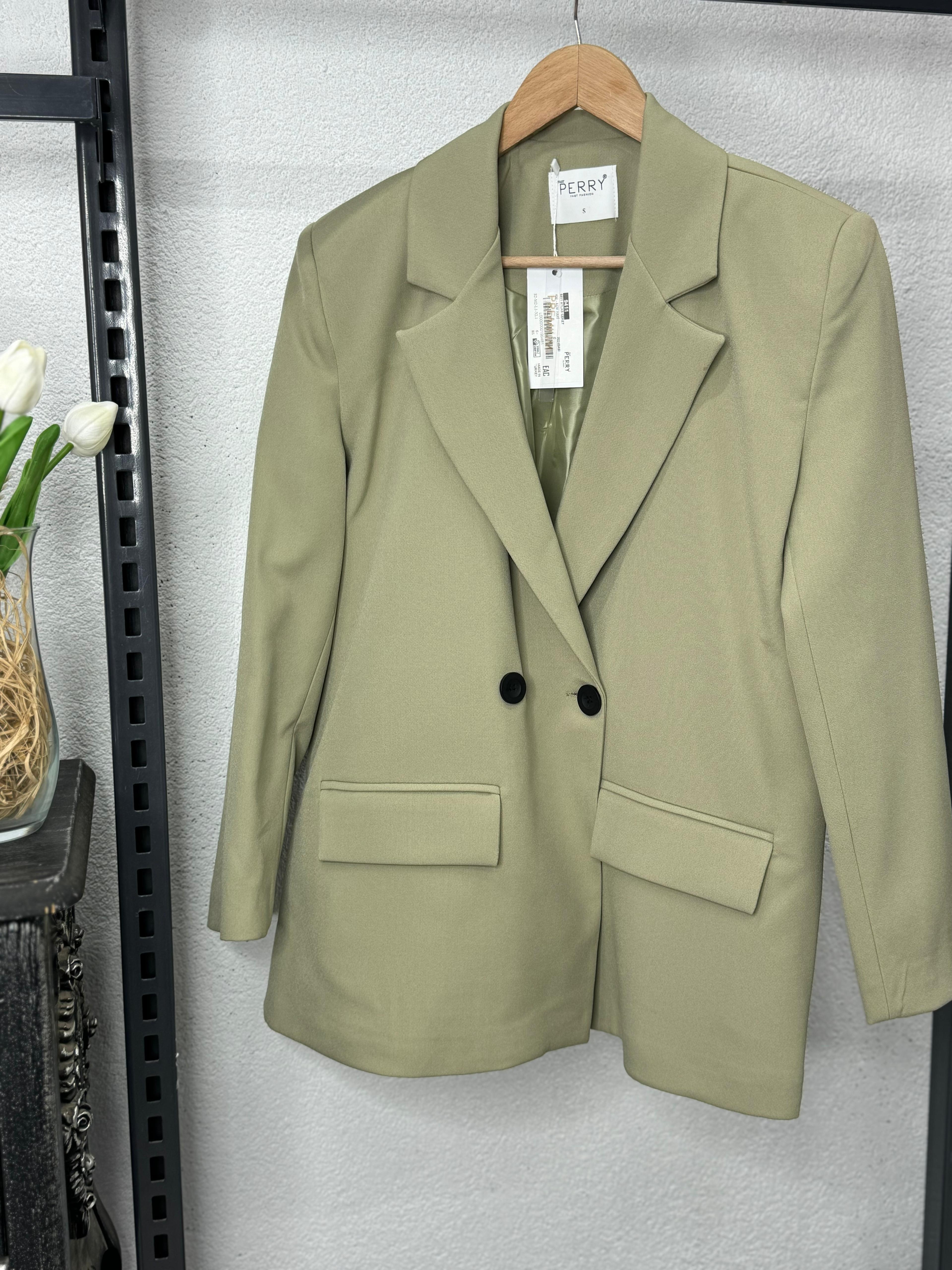 9411 BLAZER CEKET MİNT YEŞİL