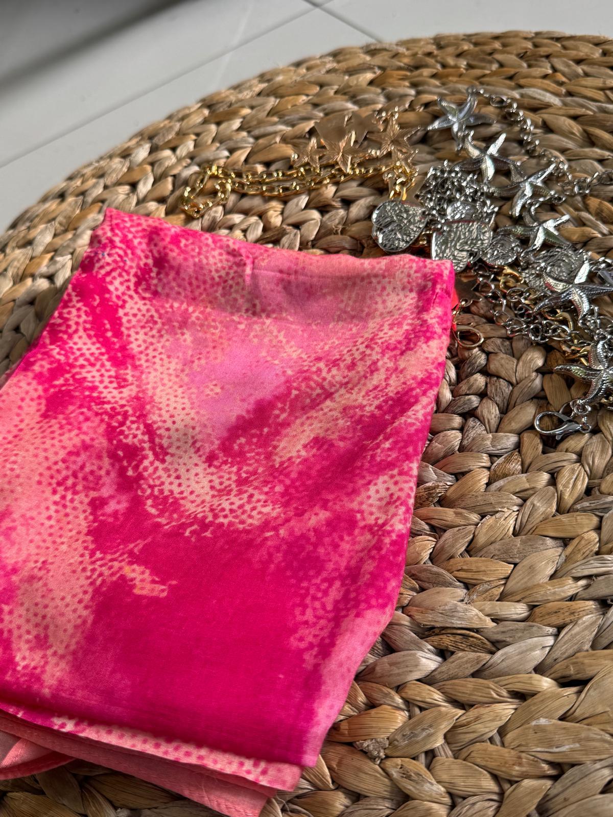 BENEK DESEN ŞAL PEMBE 