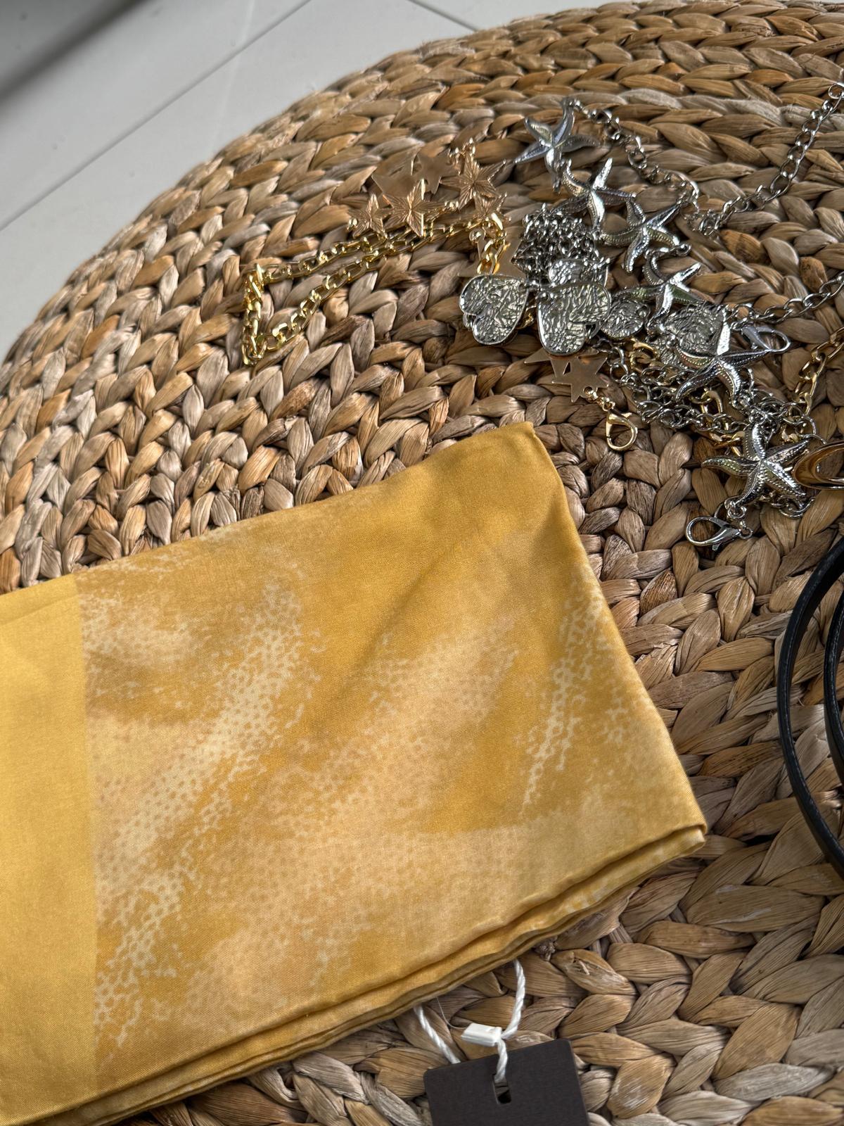 BENEK DESEN ŞAL SARI