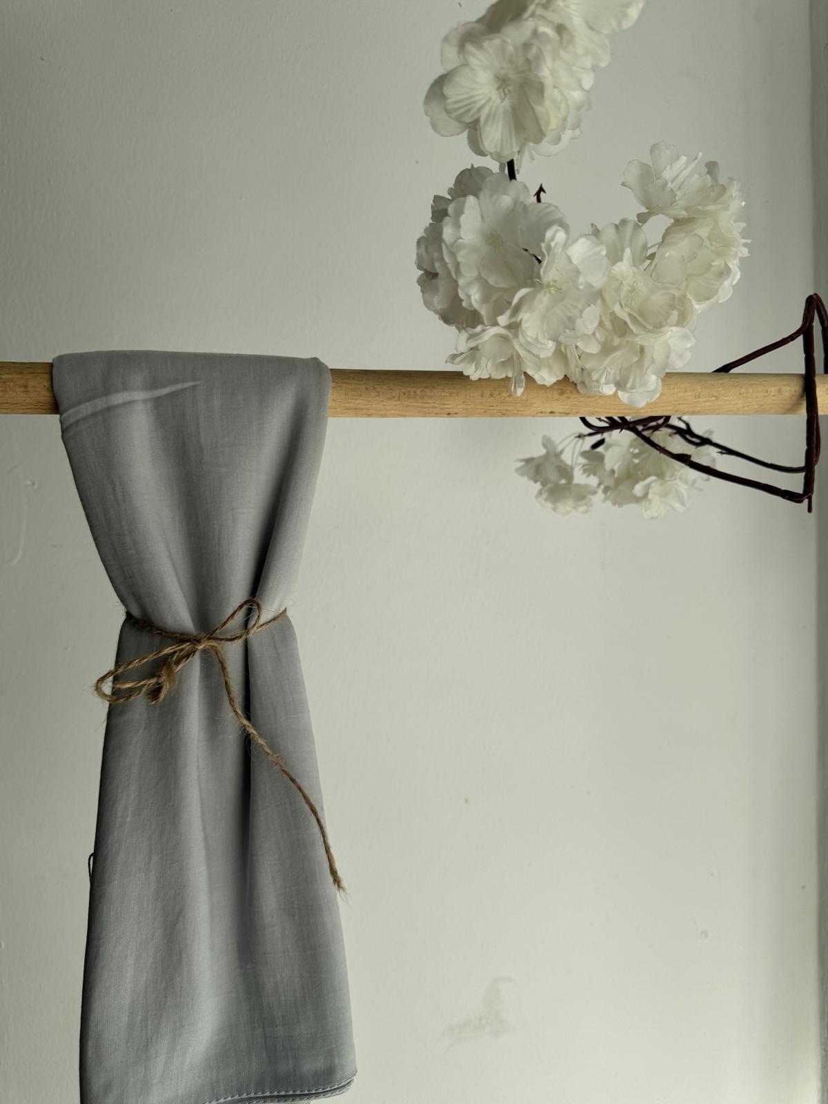 DÜZ AÇIK GRİ ŞAL