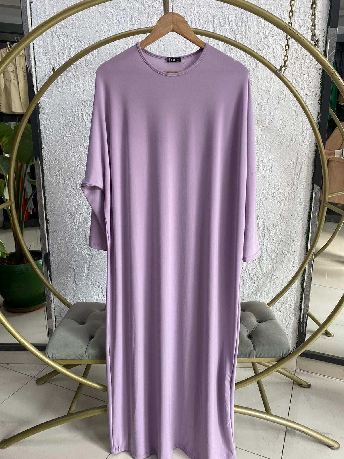 ELBİSE LİLA OVERSİZE