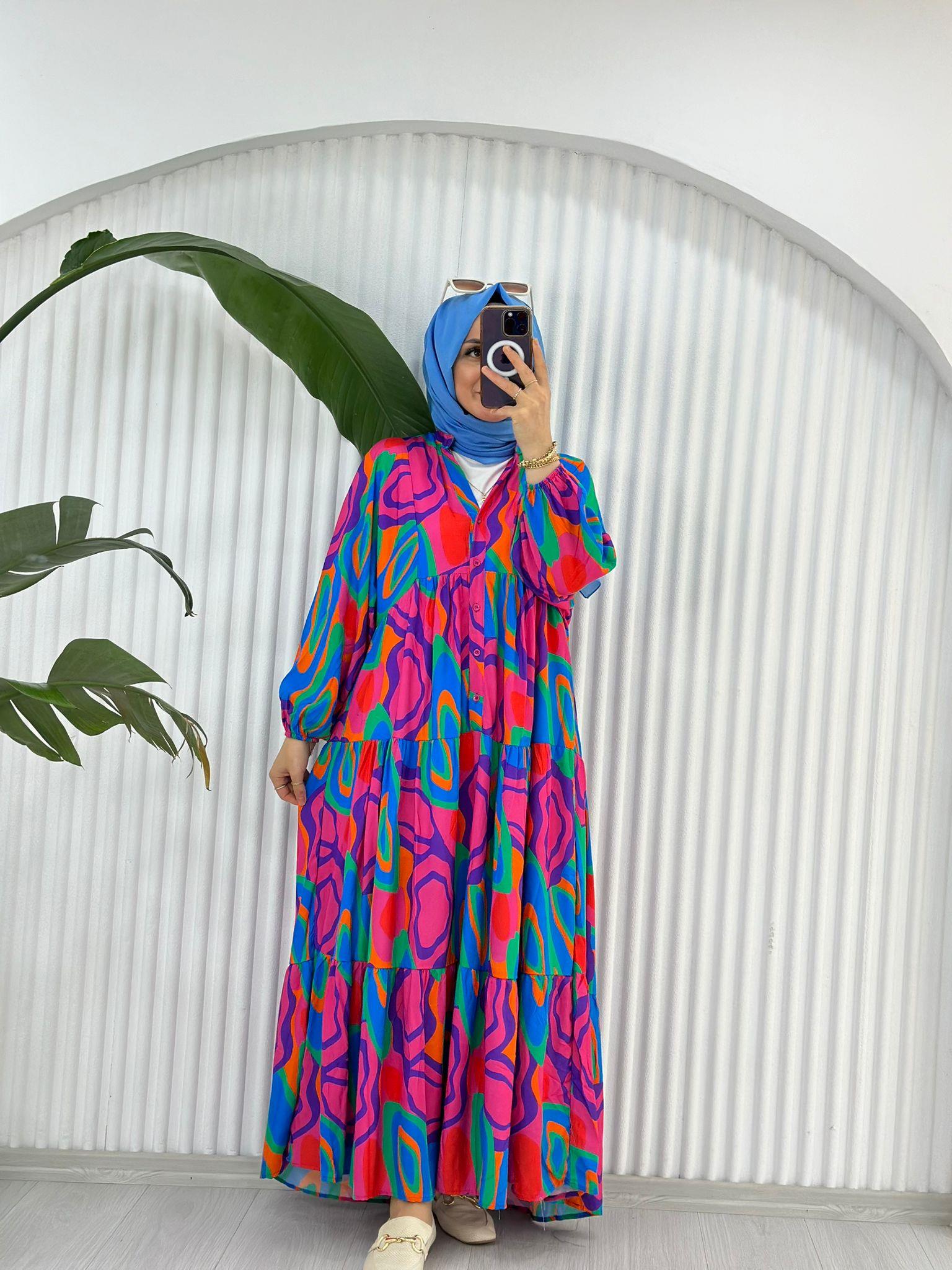 KATLEYA MODEL ELBİSE PEMBE 