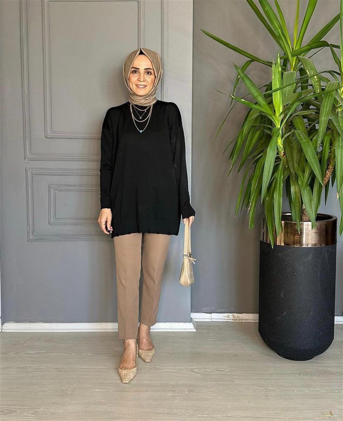 MERSERİZE TRİKO  SİYAH