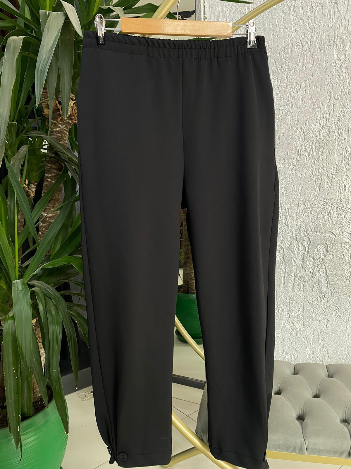 PİLİSE 26048  SCUBA PANTOLON DÜĞMELİ SİYAH L-XL BEDEN