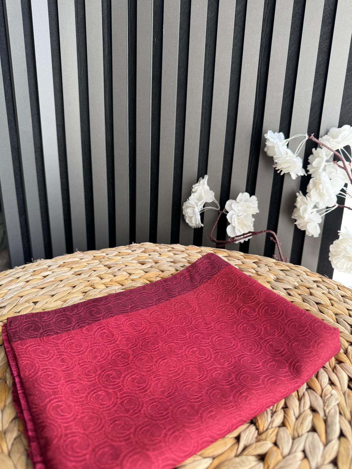 S DESEN MONOGRAM ŞAL BORDO
