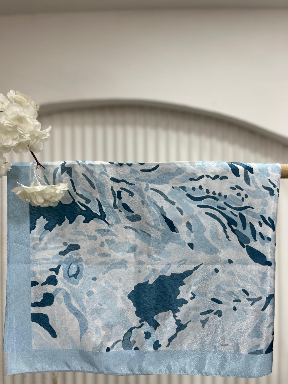 SATEN ŞAL BEBE MAVİ