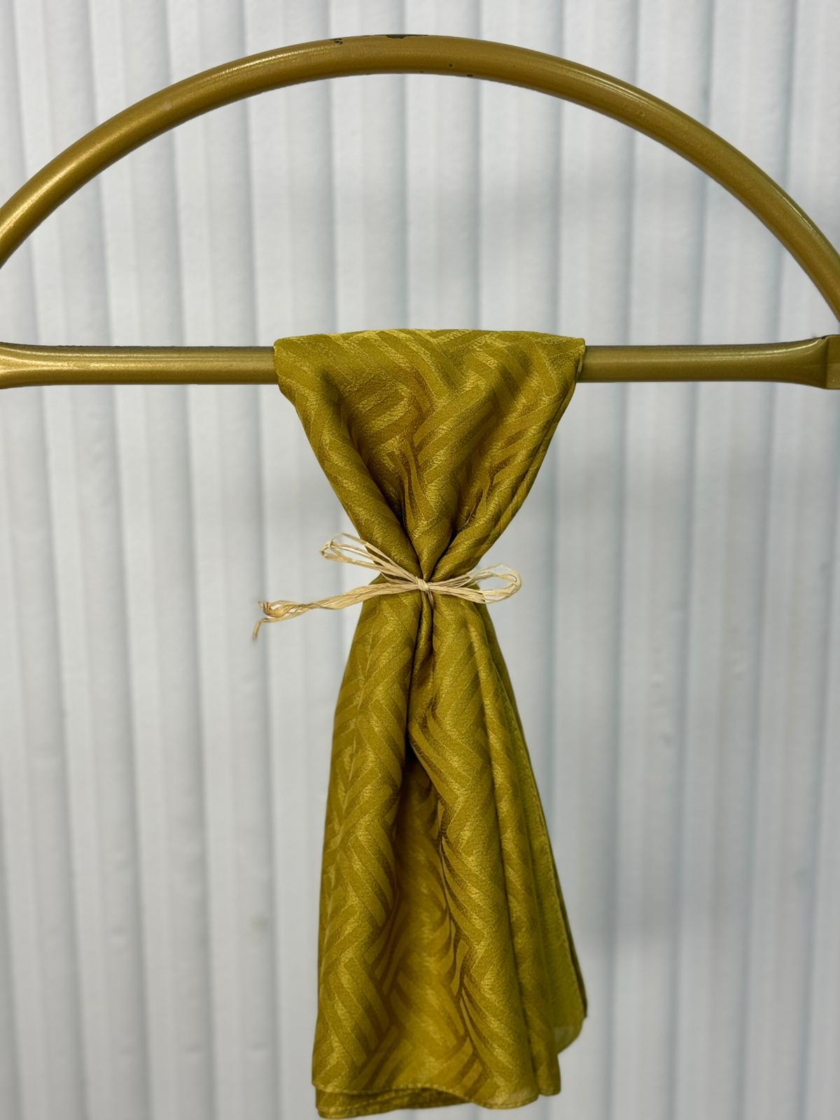 ŞERİT DESEN ŞAL HARDAL SARISI