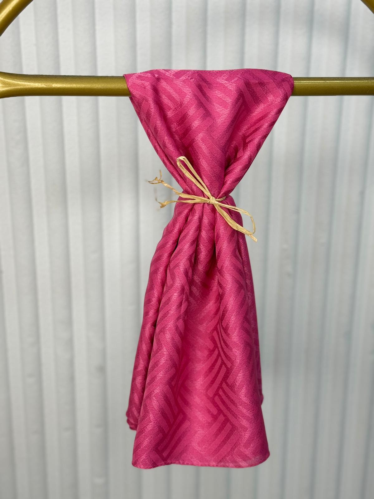 ŞERİT DESEN ŞAL PEMBE