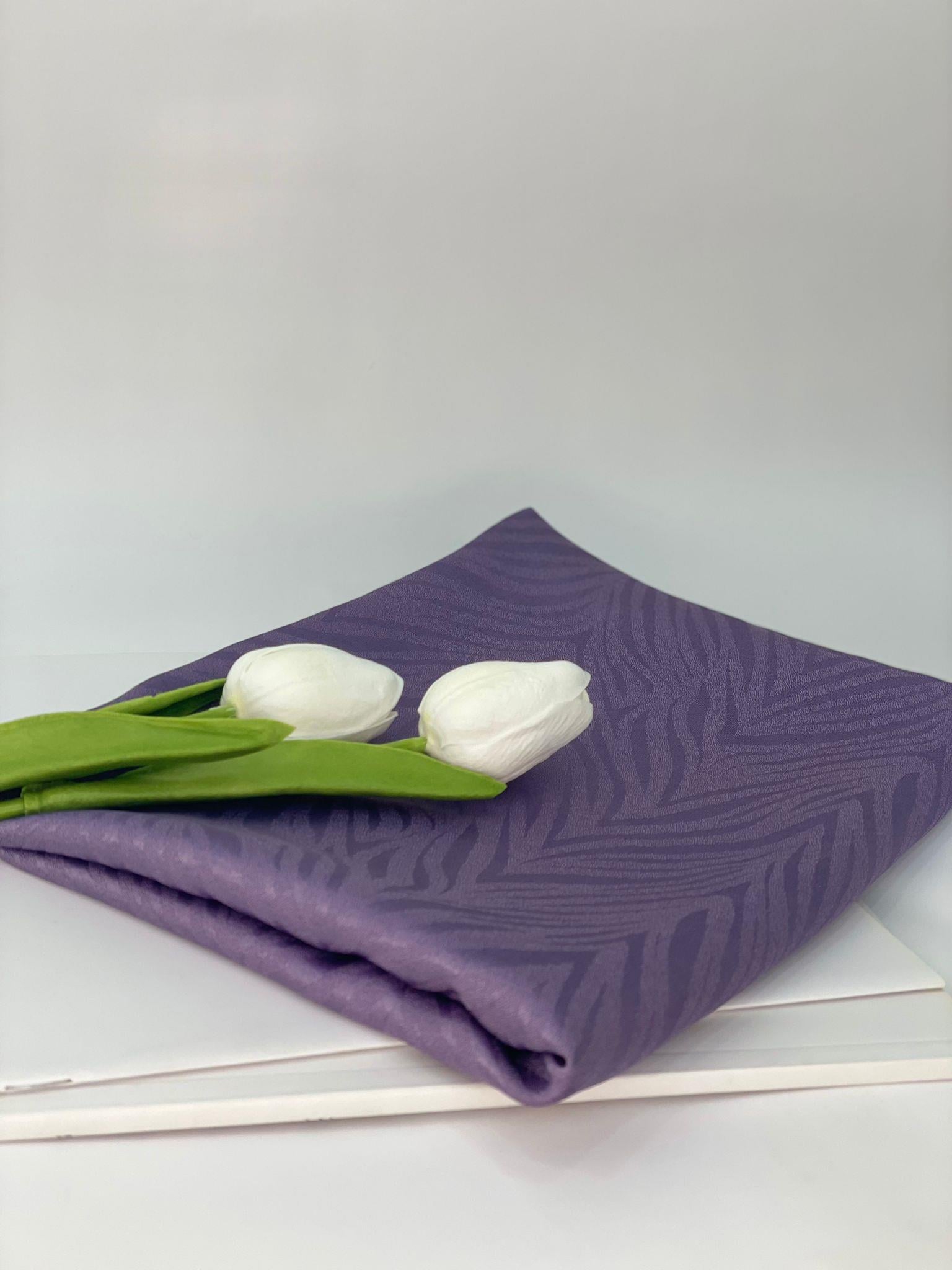 ZEBRA DESEN ŞAL MOR