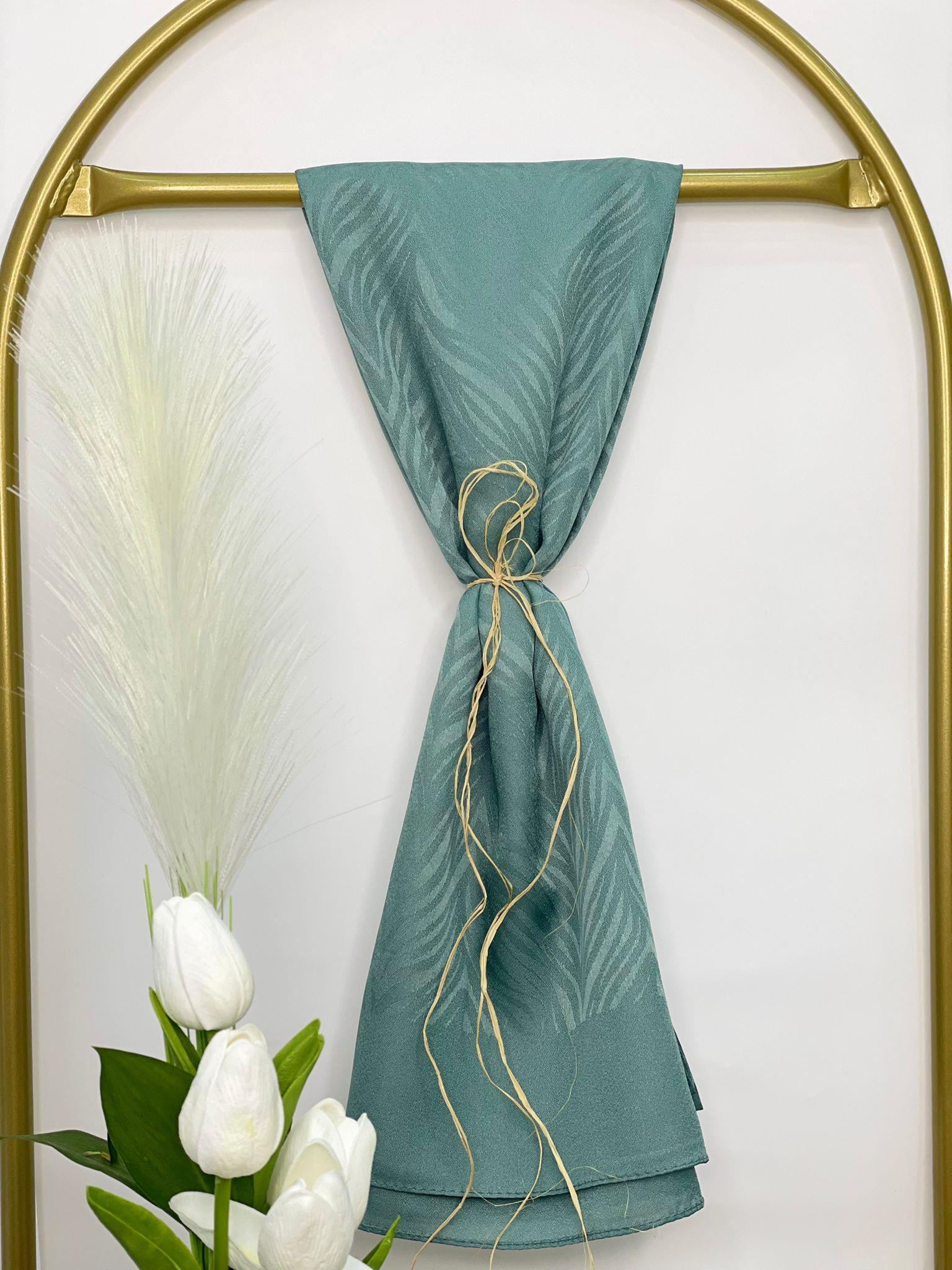 ZEBRA DESEN ŞAL SU YEŞİL