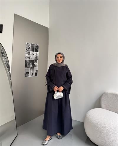 Fiyonk Detaylı Monche Takım Lacivert