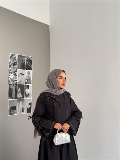 Fiyonk Detaylı Monche Takım Siyah