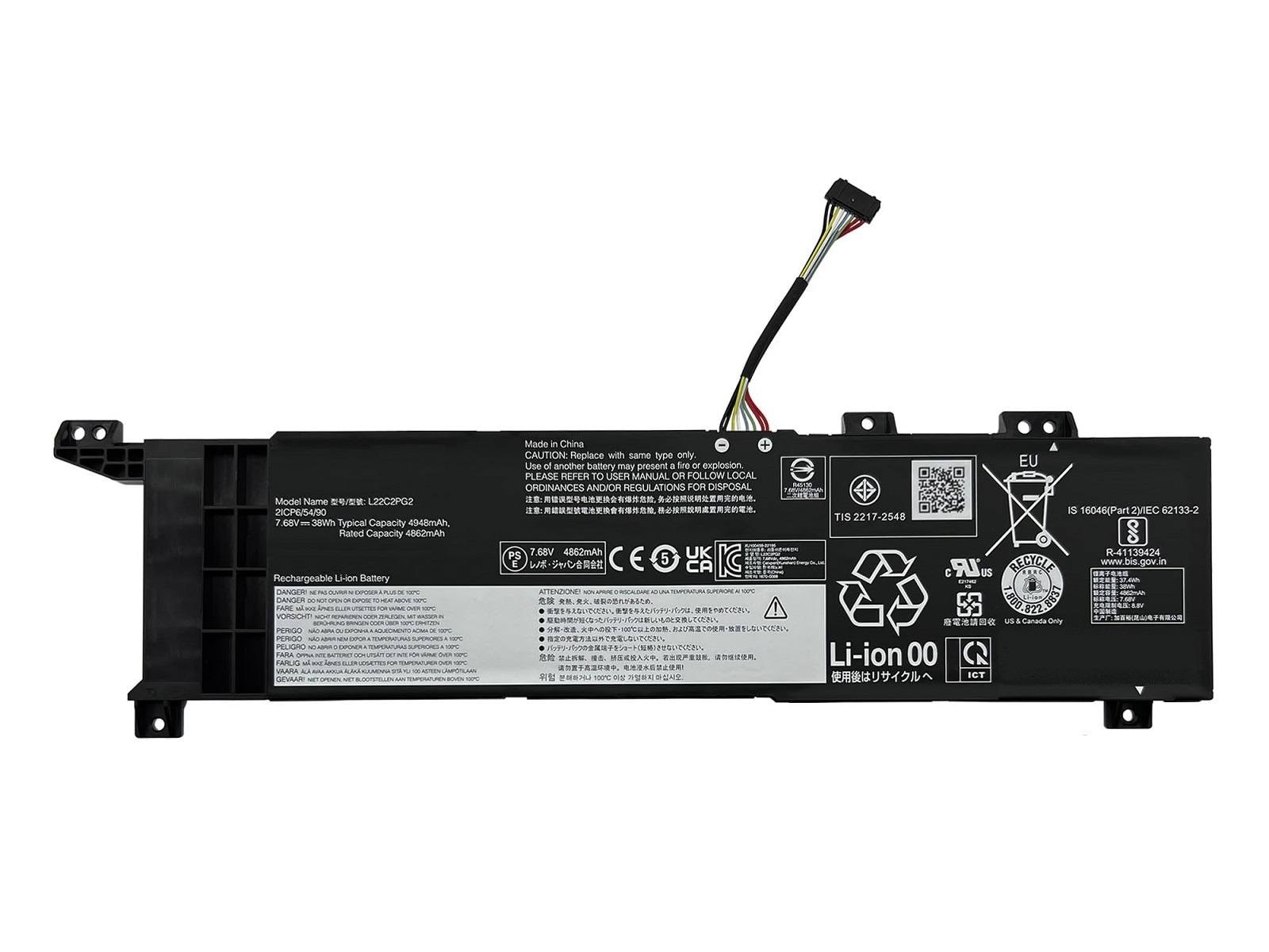 RETRO Lenovo L22C2PG2 Notebook Bataryası