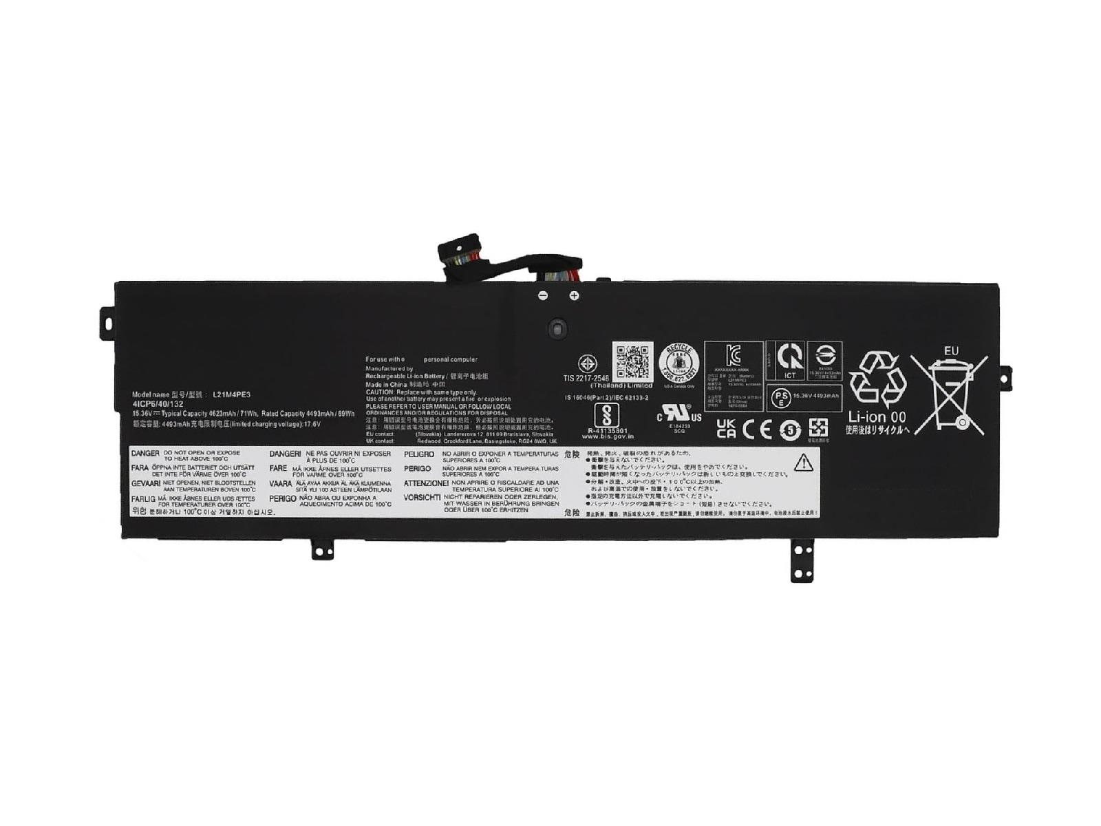 RETRO Lenovo Yoga 7-14ARB7, L21M4PE3 Notebook Bataryası