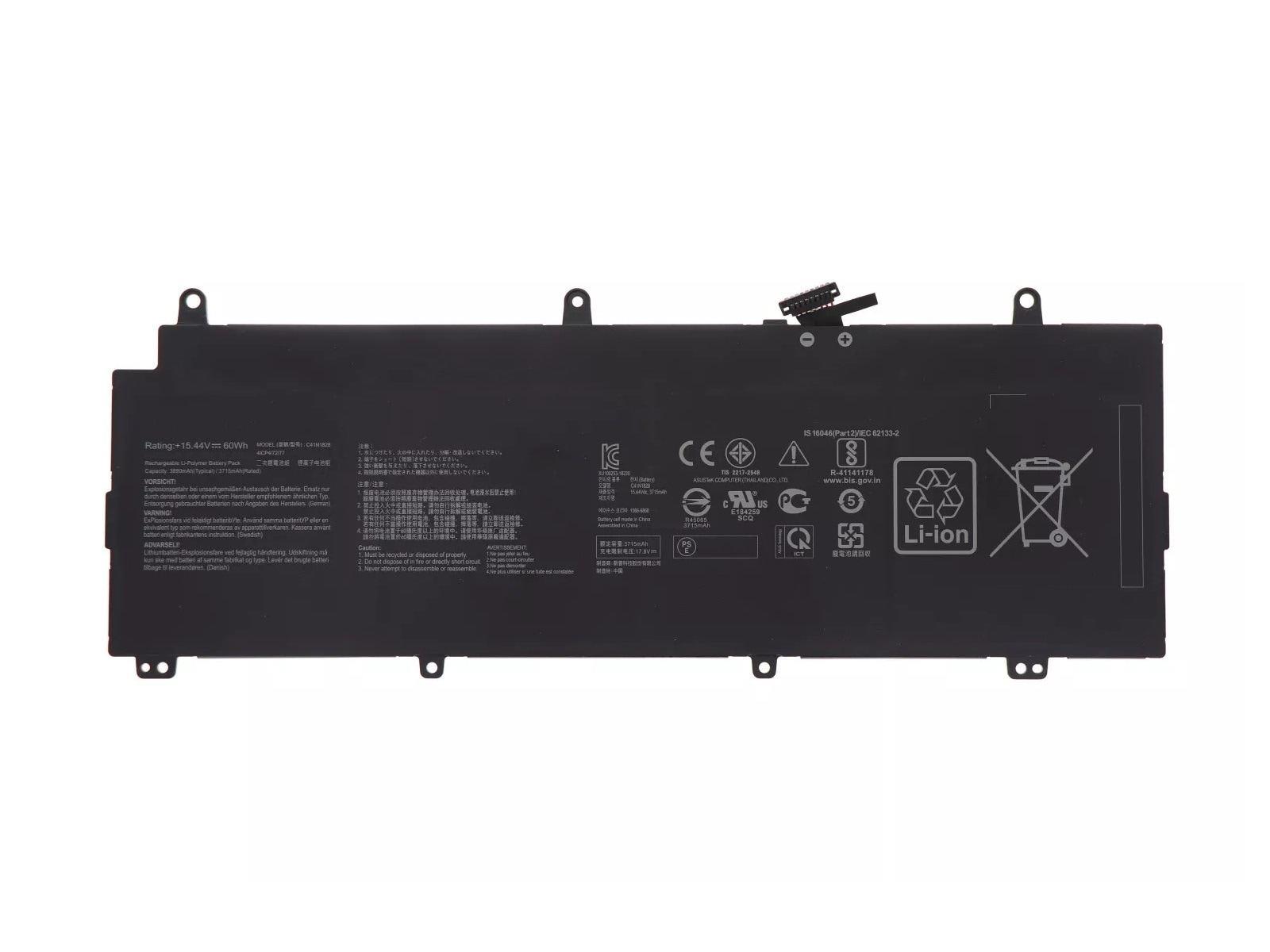 RETRO Asus C41N1828 Notebook Bataryası - 60Wh