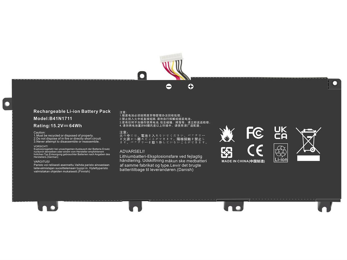 RETRO Asus FX503V, GL503V, B41N1711 Notebook Bataryası