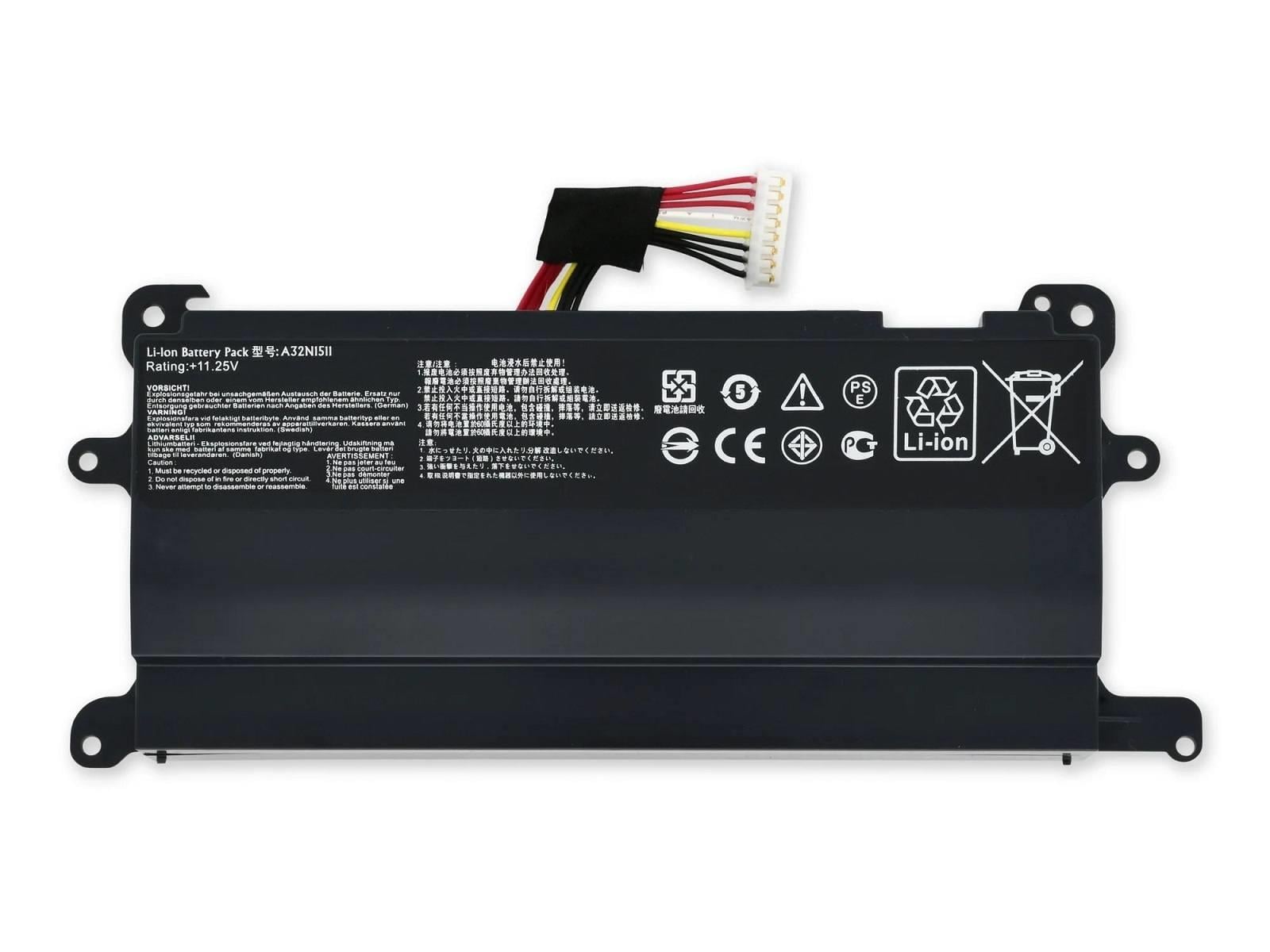 RETRO Asus ROG G752V, A32N1511 Notebook Bataryası - Ver.1 (6 Cell)