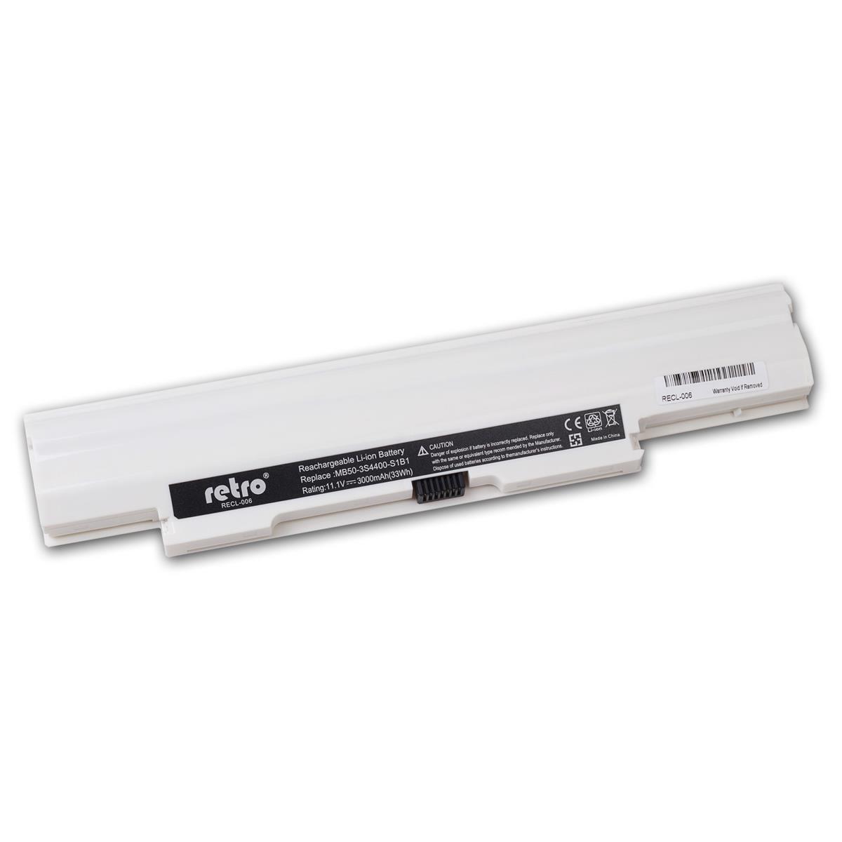 RETRO Casper MB50, Vestel MB50 Notebook Bataryası - Beyaz - 3 Cell - 32Wh