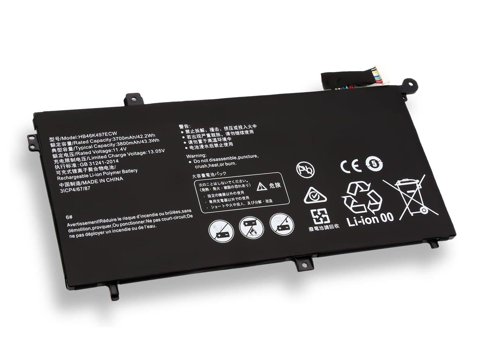 RETRO Huawei MateBook HB46K497ECW Notebook Bataryası