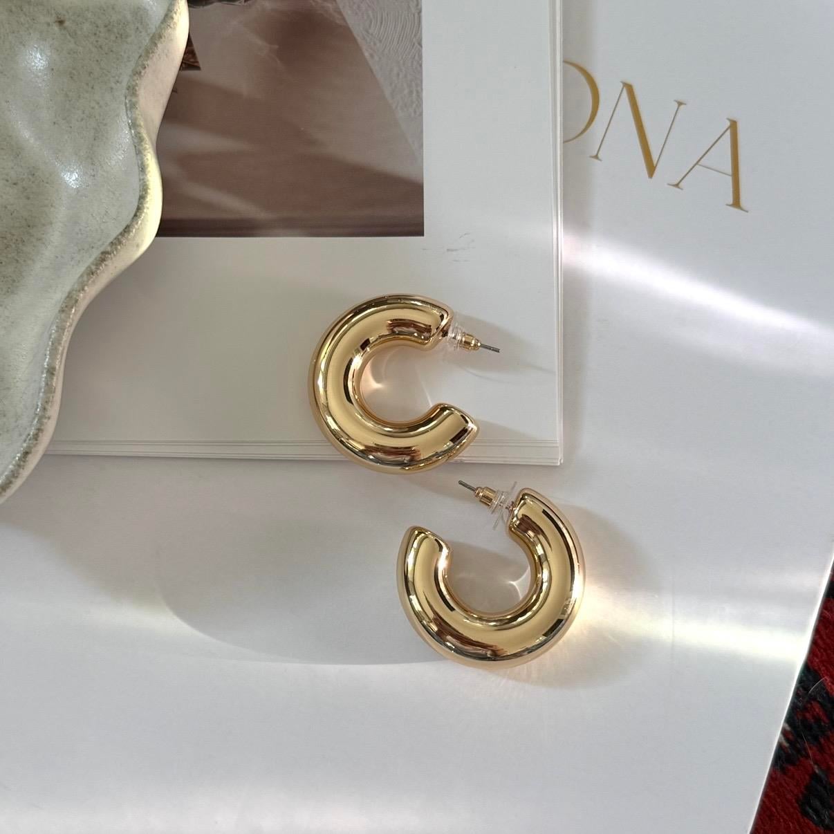 Gold Jade Küpe