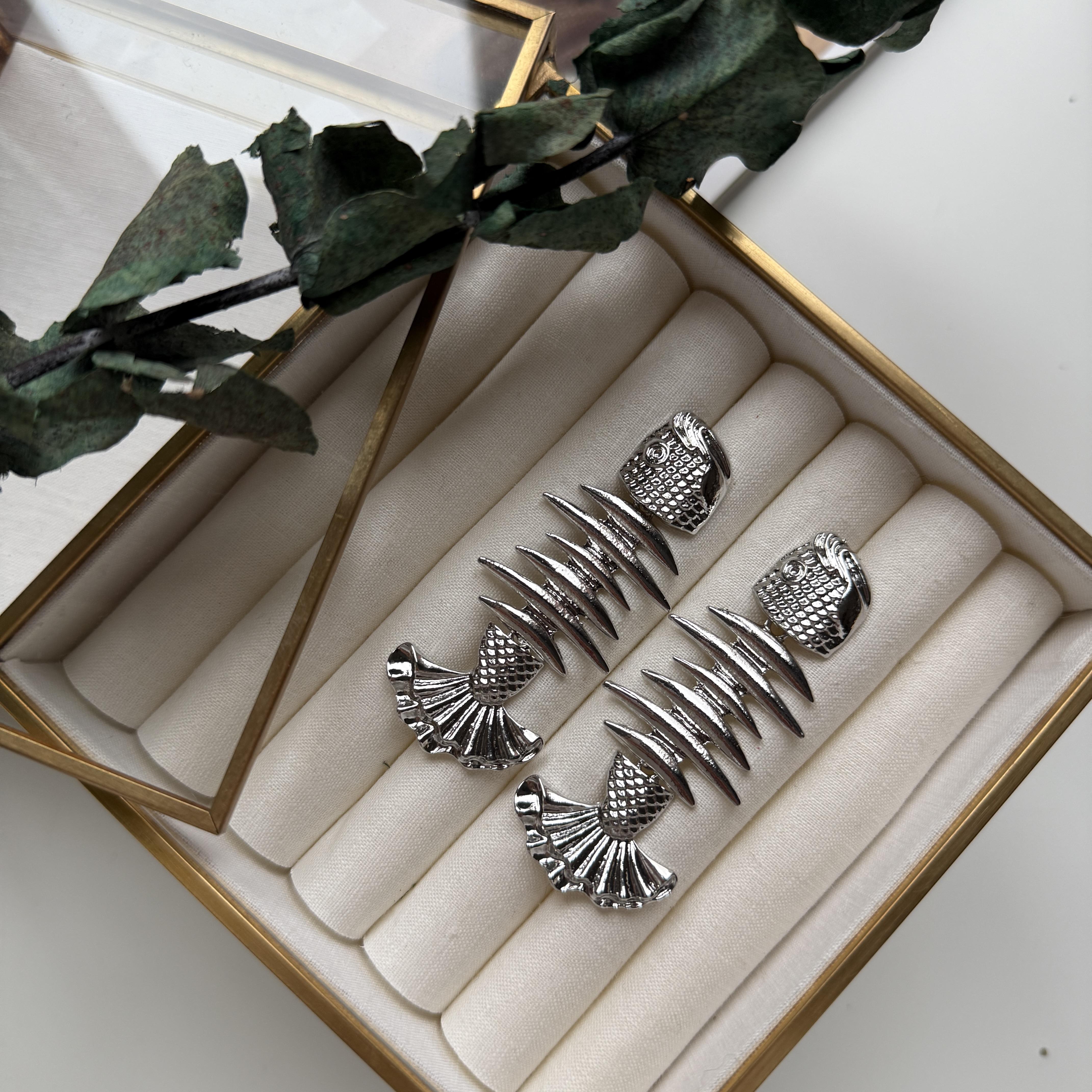 Marka Silver Kılçık Balık Küpe