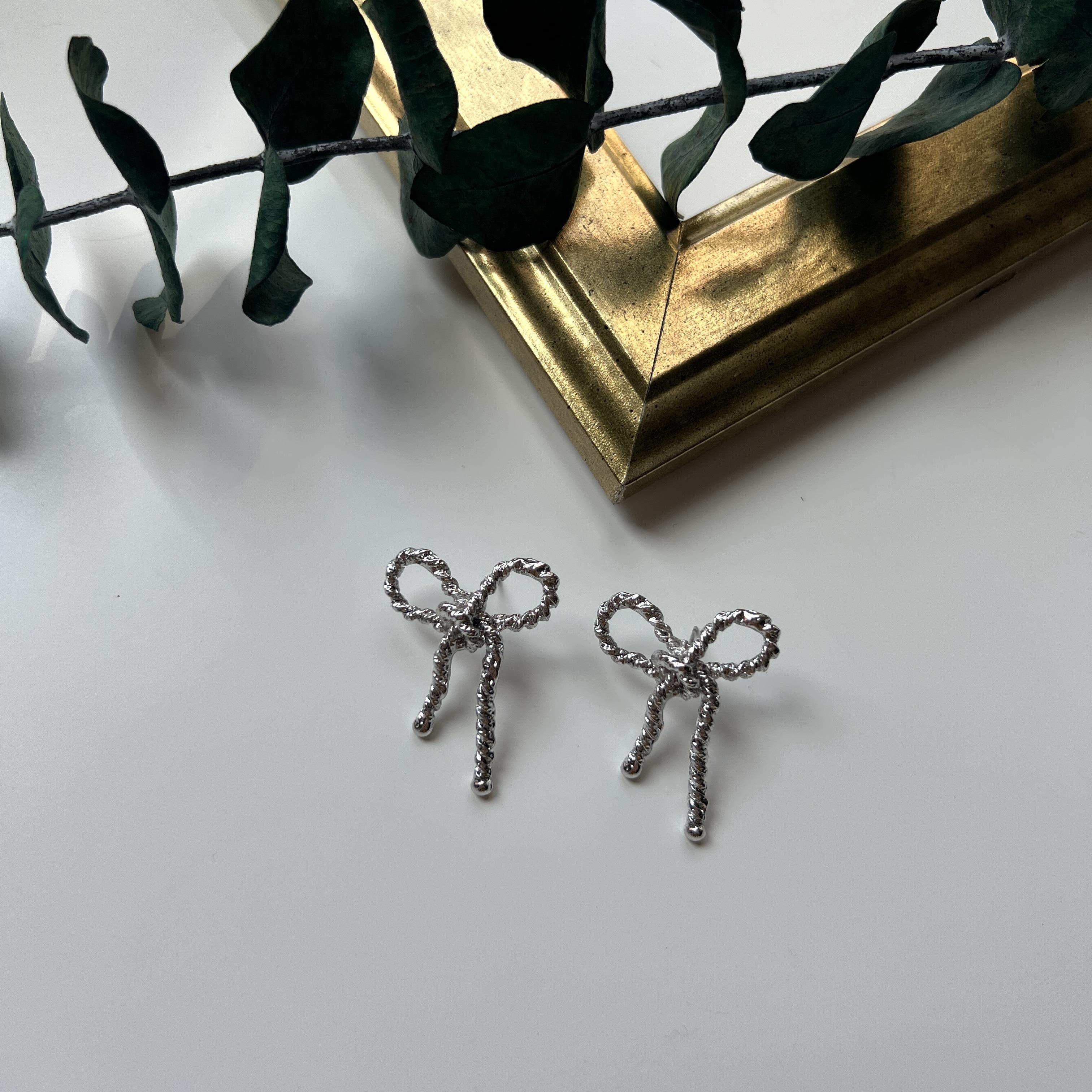 Silver Halat Fiyonk Küpe