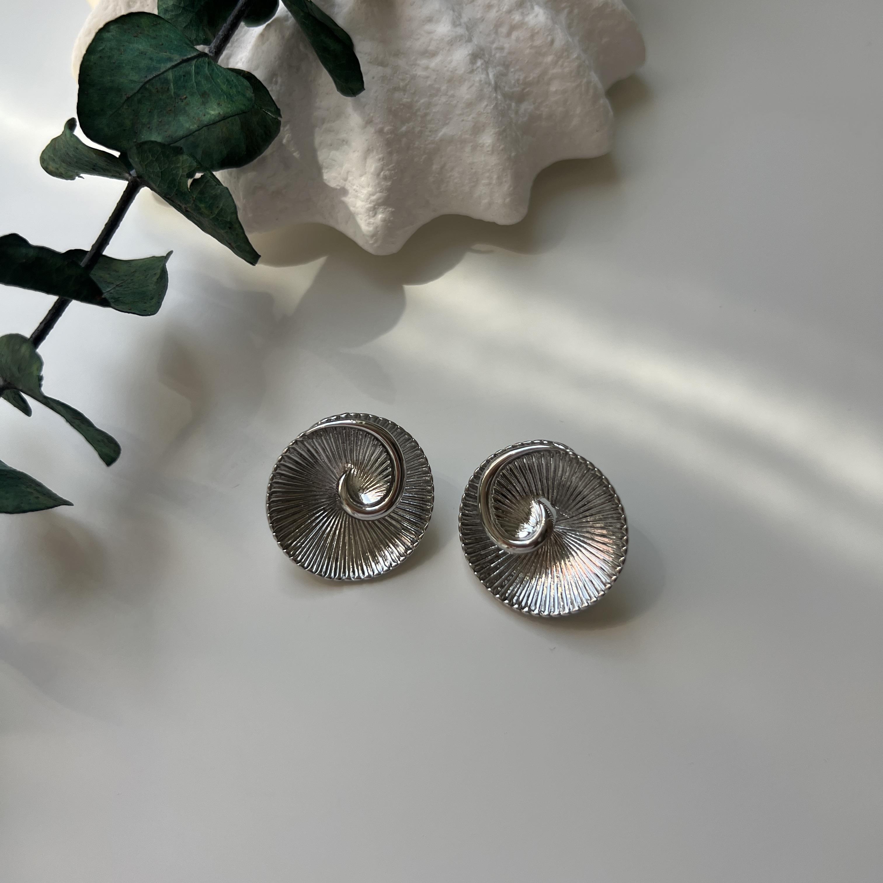 Silver Spiral Küpe
