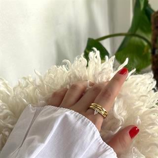 Bombe Markiz Kesim Yüzük