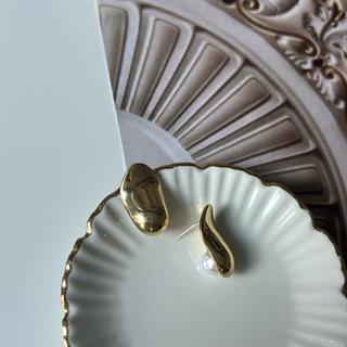 Gold İçi İncili Küpe