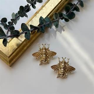 Gold Queen Bee Küpe