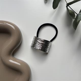 Silver Metal Ezme Lastik Toka