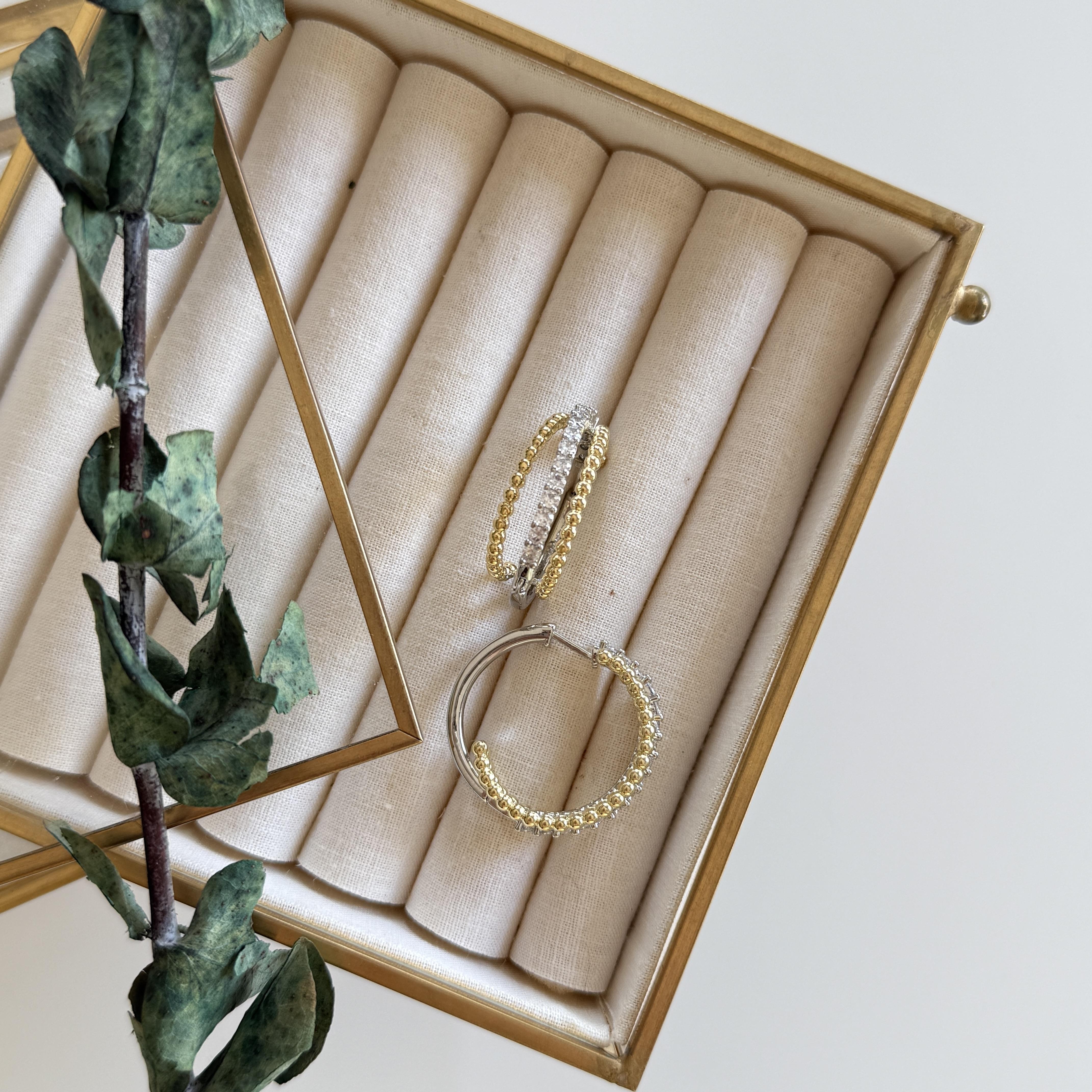 3lü Görünüm Mix Halka Küpe