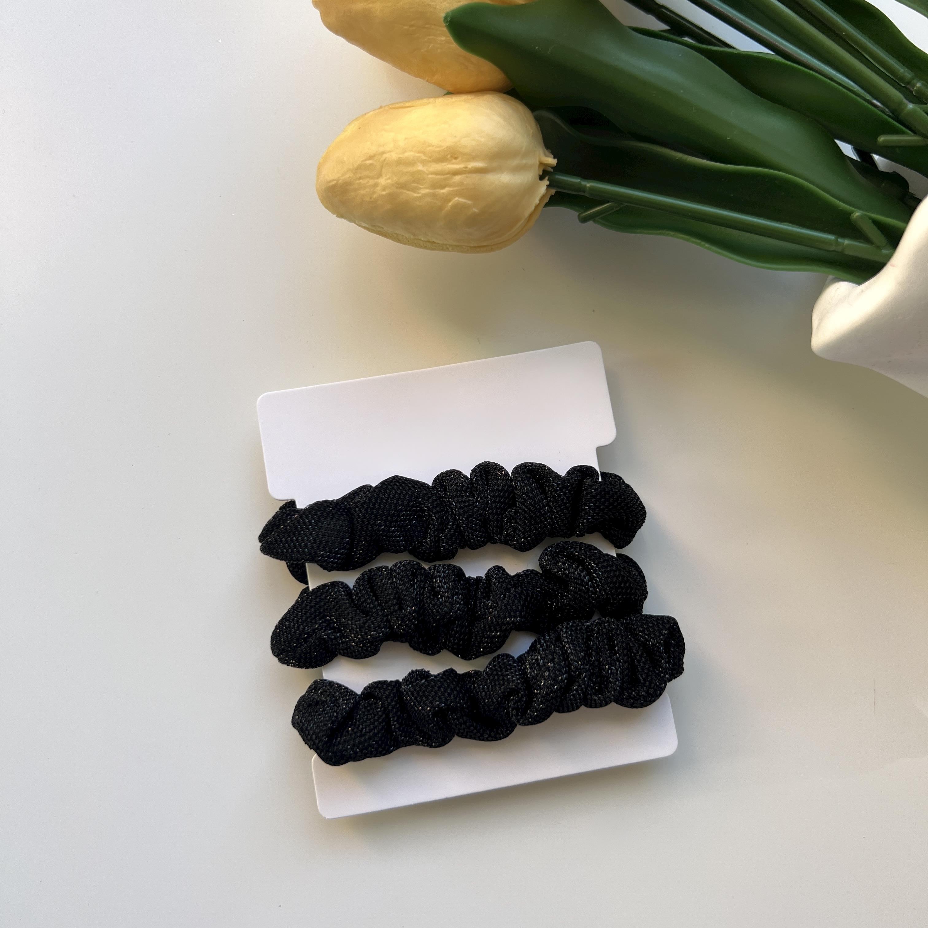 3lü Scrunchie Lastik Toka Seti