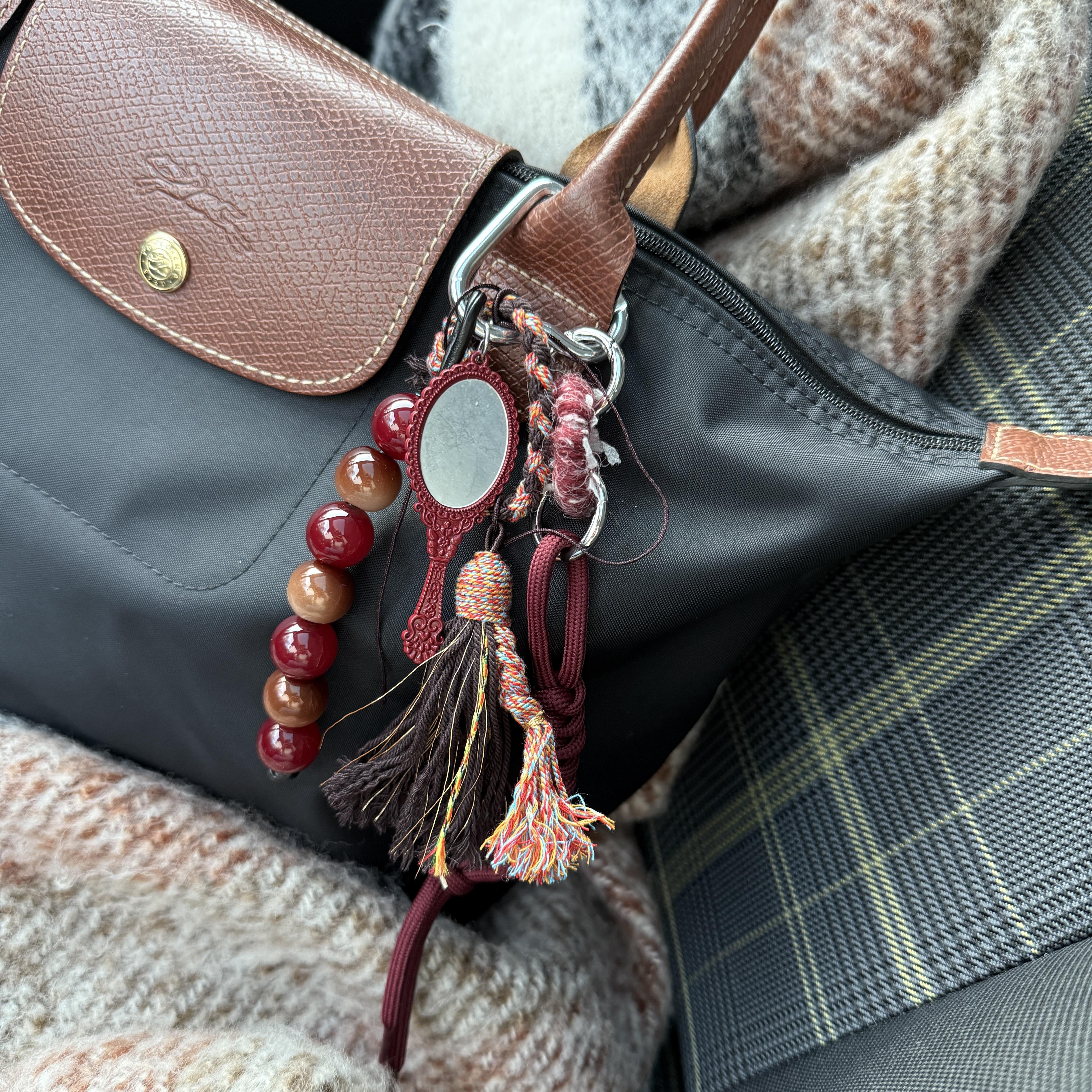 Ayna Detaylı Çanta Aksesuarı&Anahtarlık