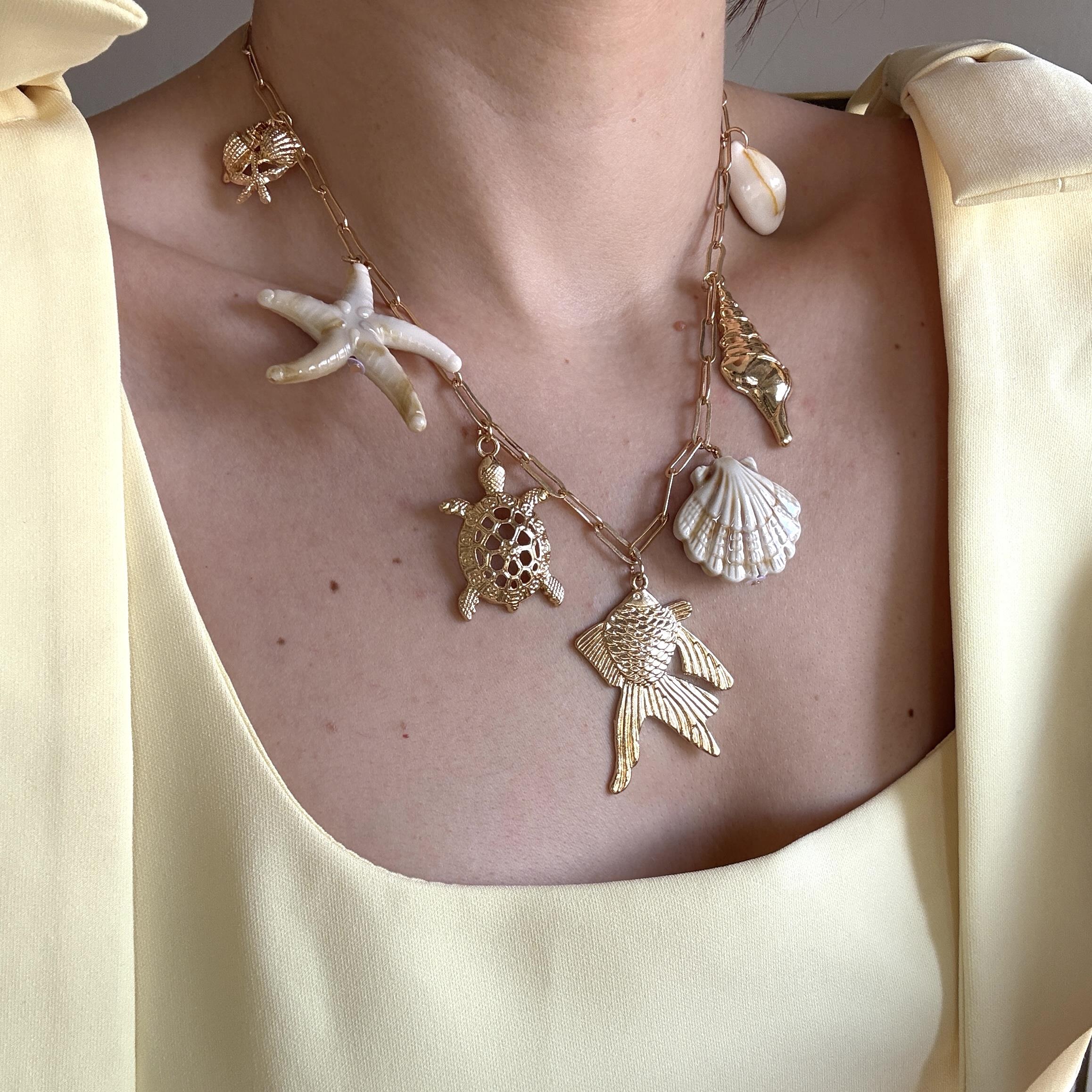 Balık Charmlı Kolye