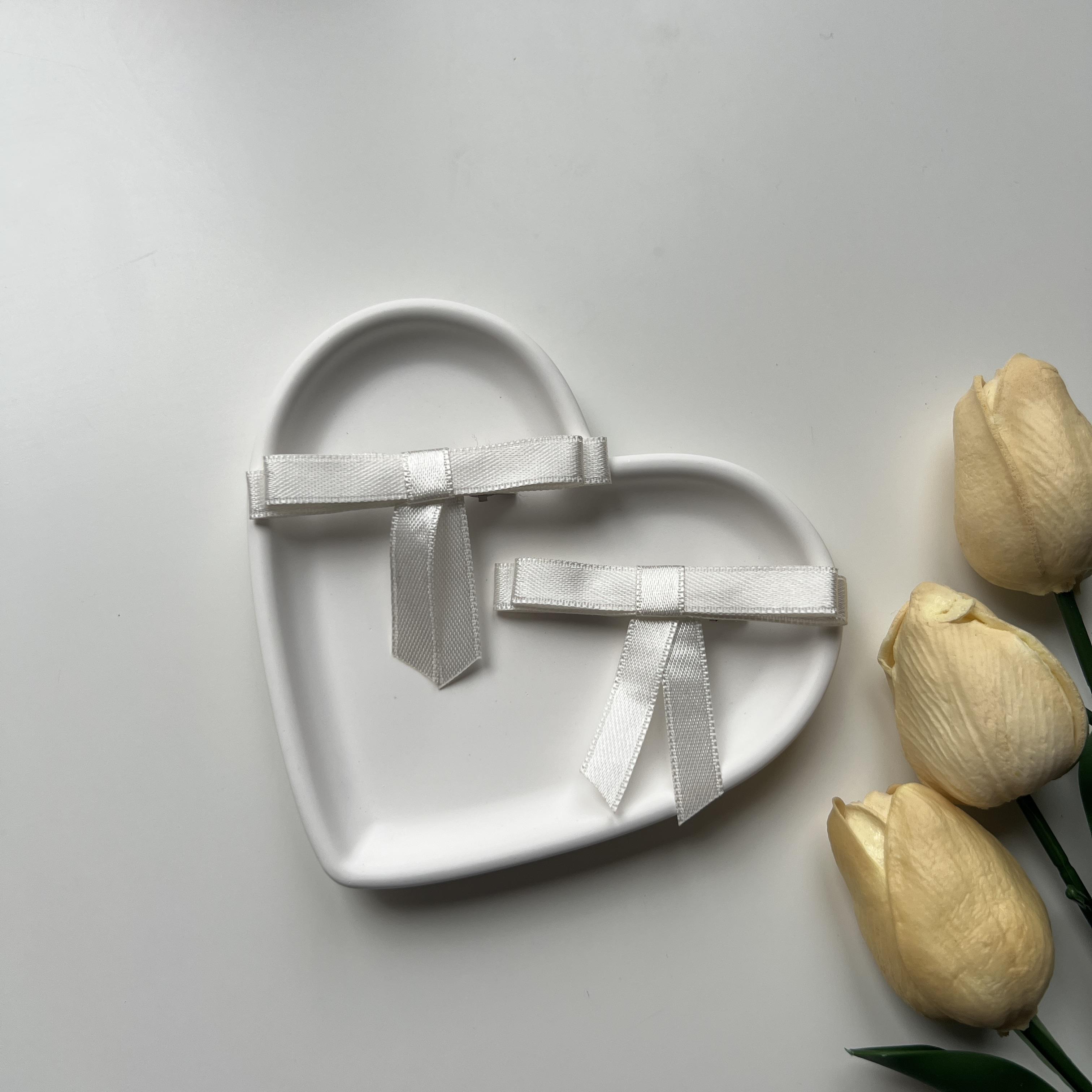 Beyaz 2li Mini Fiyonk Toka