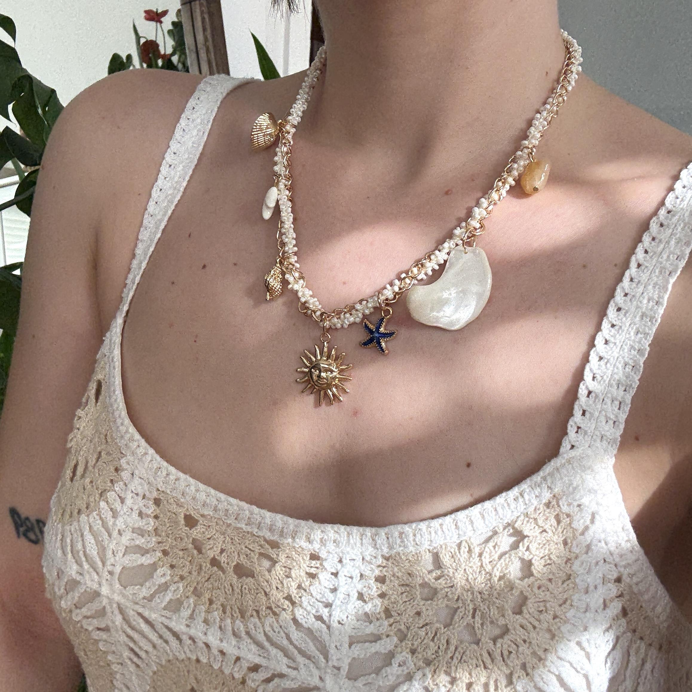 Boncuklu Deniz Charm Kolye