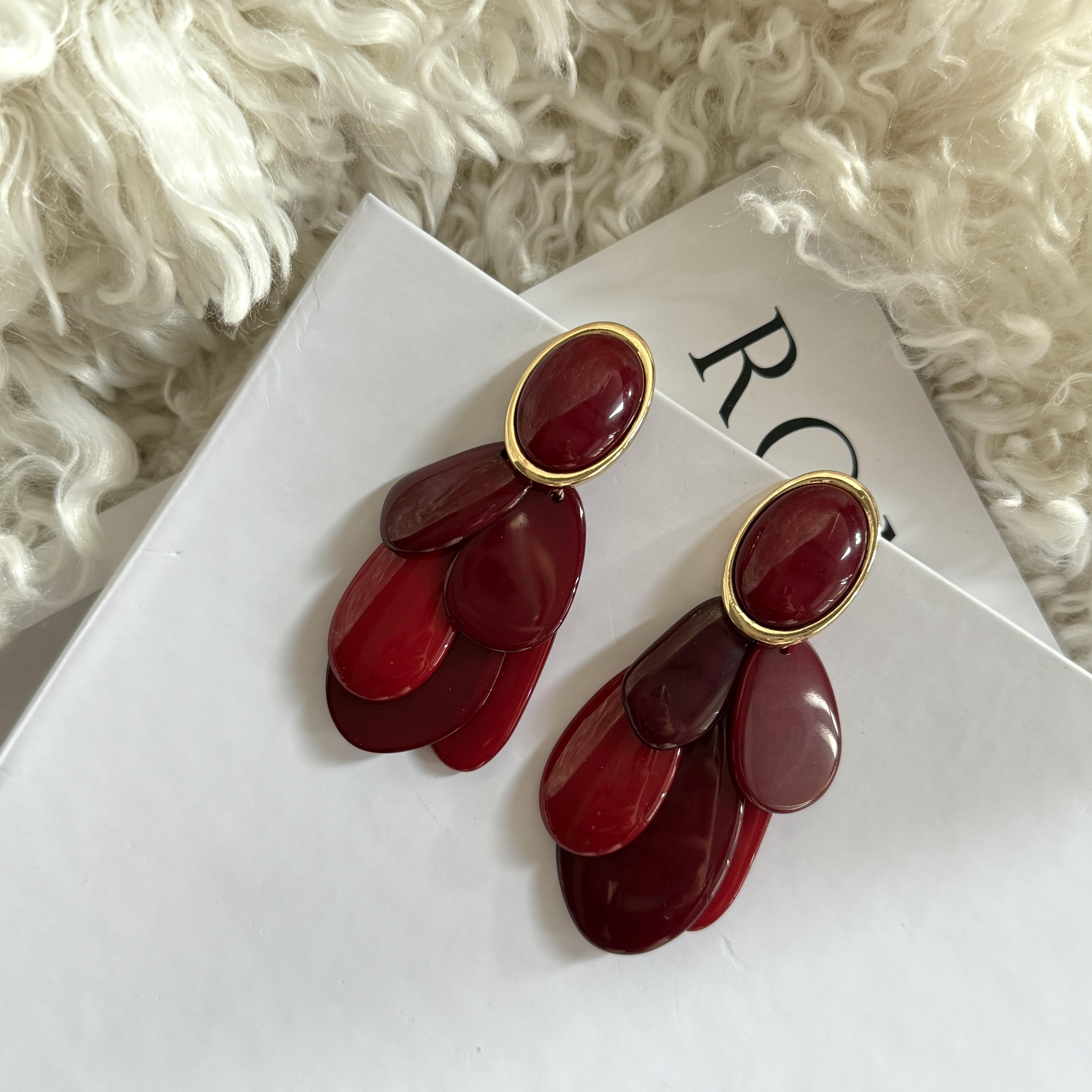 Bordo Amelia Küpe
